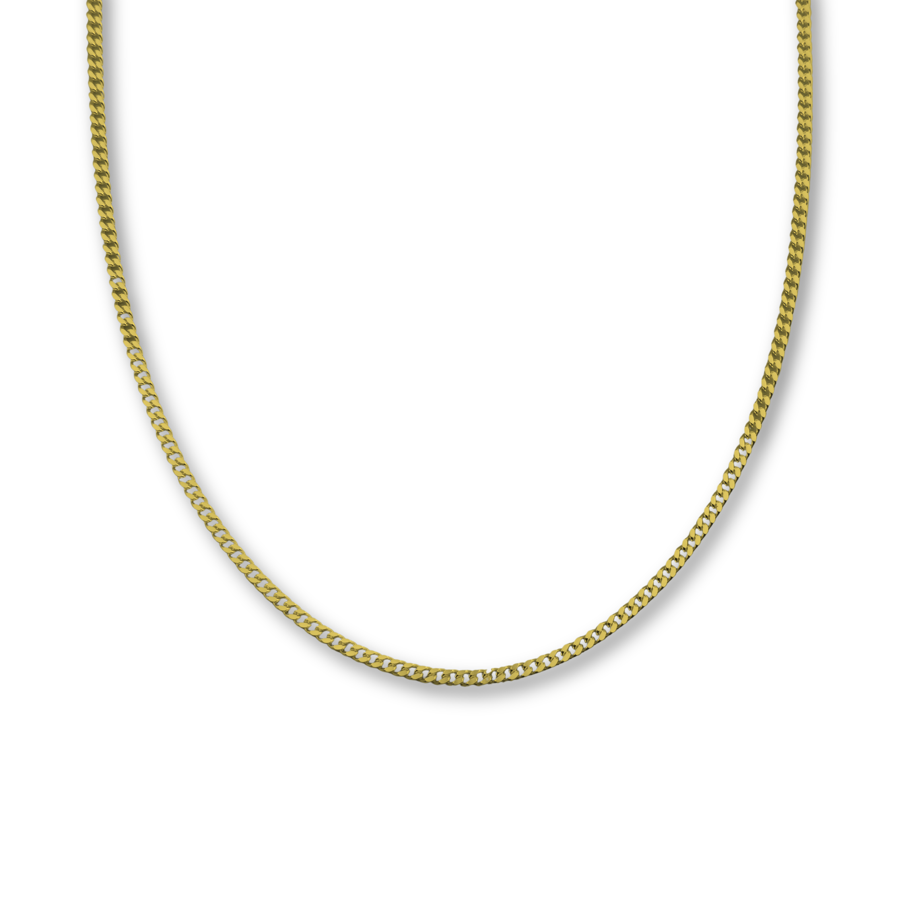 Panzerkette 1.4mm + 2.8mm - 925er Silber - vergoldet