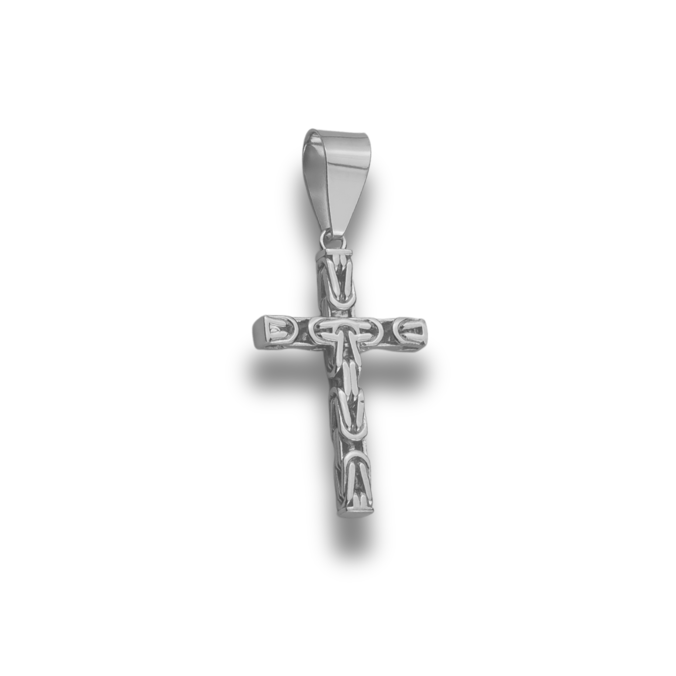 3mm Kreuz Anhänger Königskette - 925er Silber