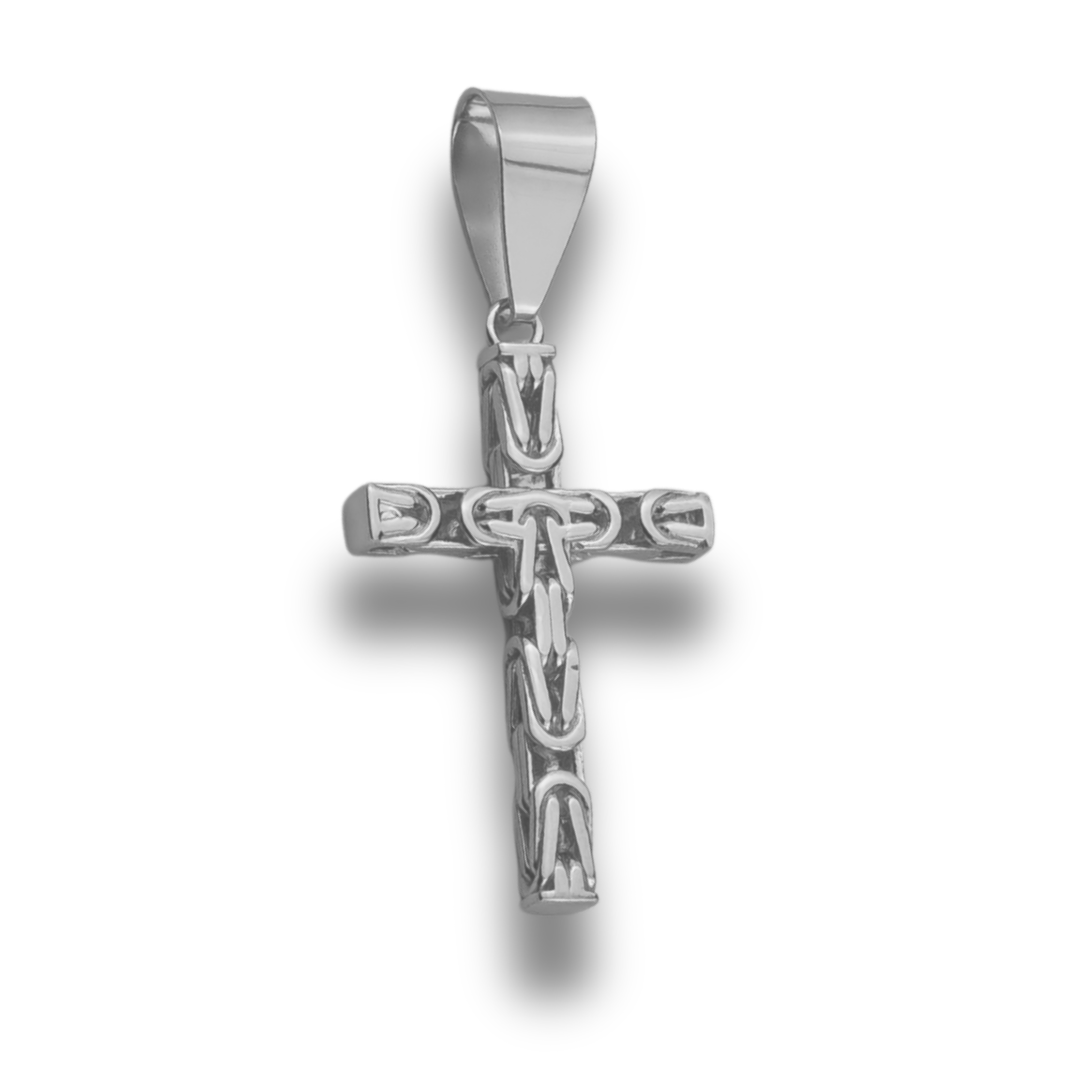 4mm Kreuz Anhänger Königskette - 925er Silber