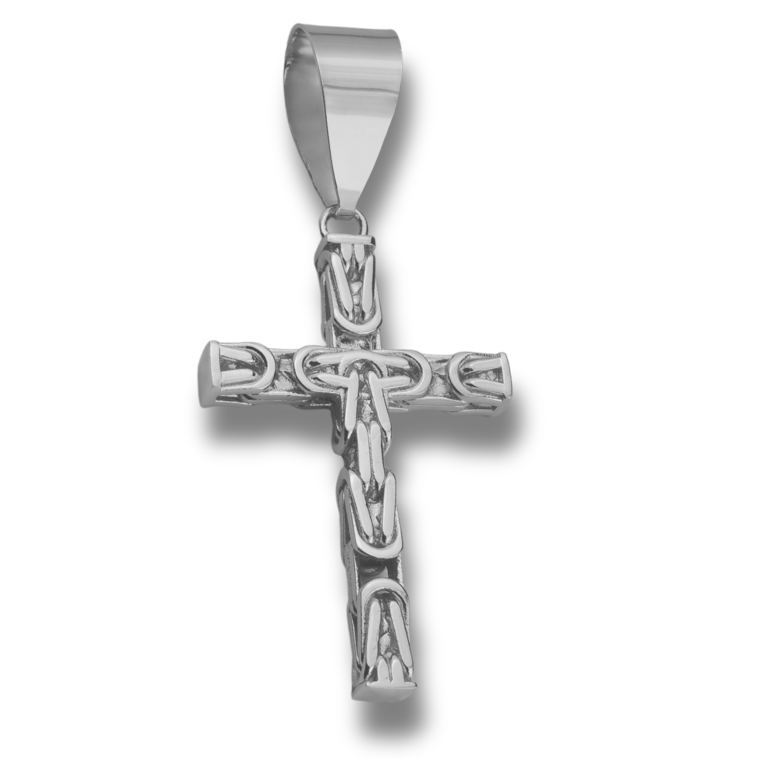 7mm Kreuz Anhänger Königskette - 925er Silber