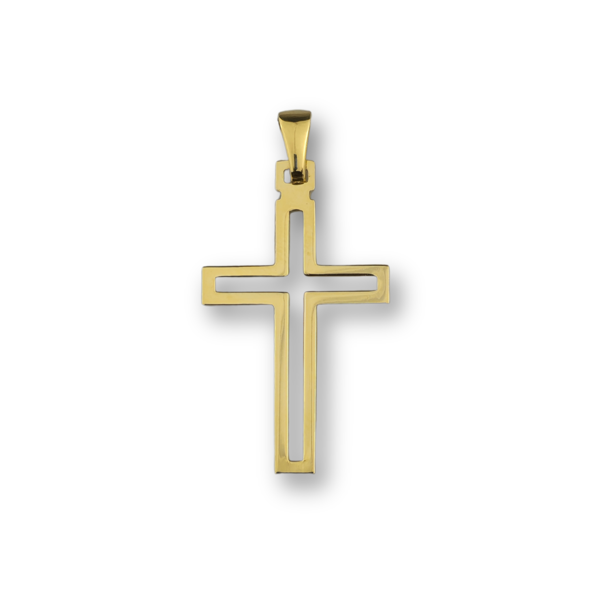 Kreuzanhänger vergoldet - 925er Silber (403)