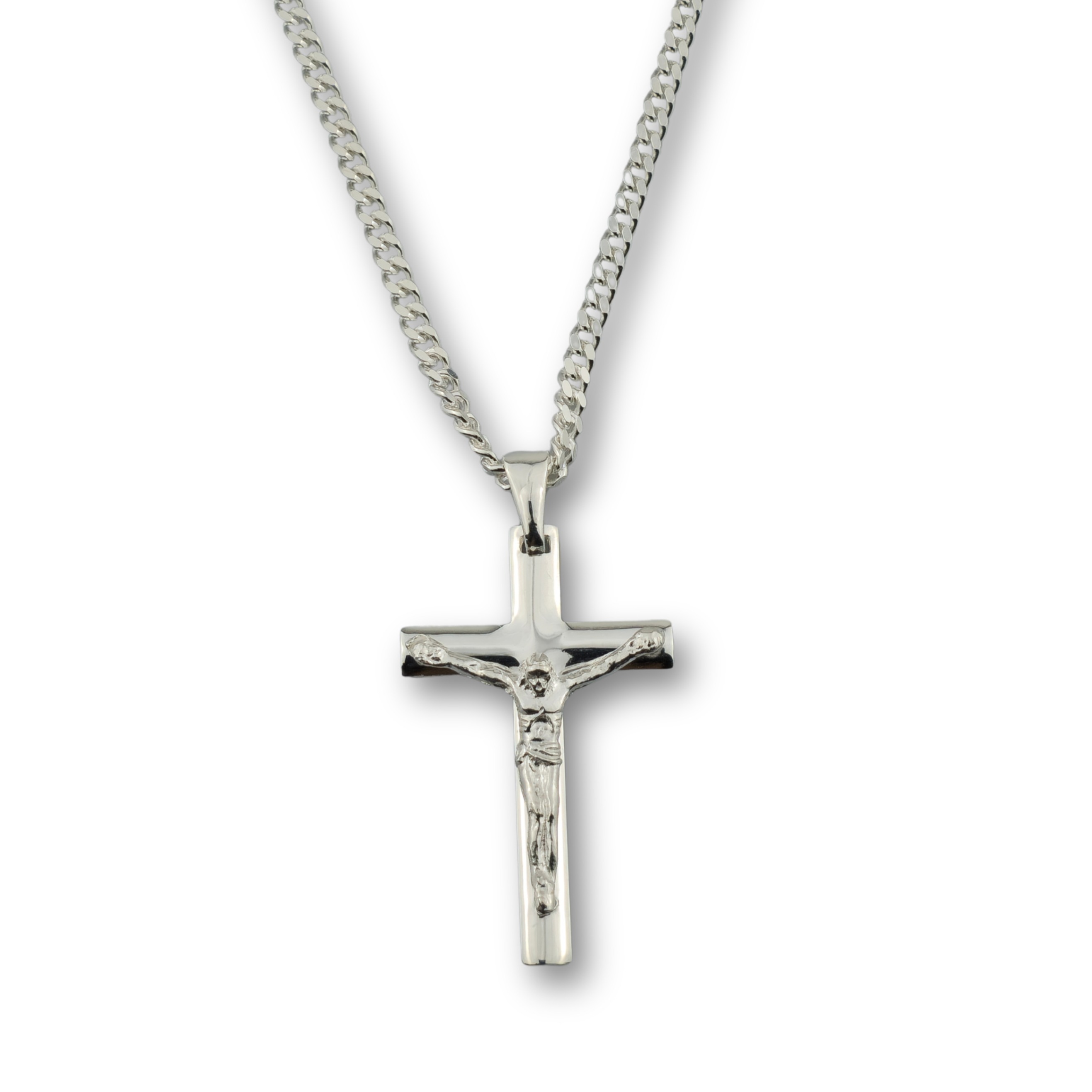 Kreuzanhänger silber - 925er Silber mit Kette (404)
