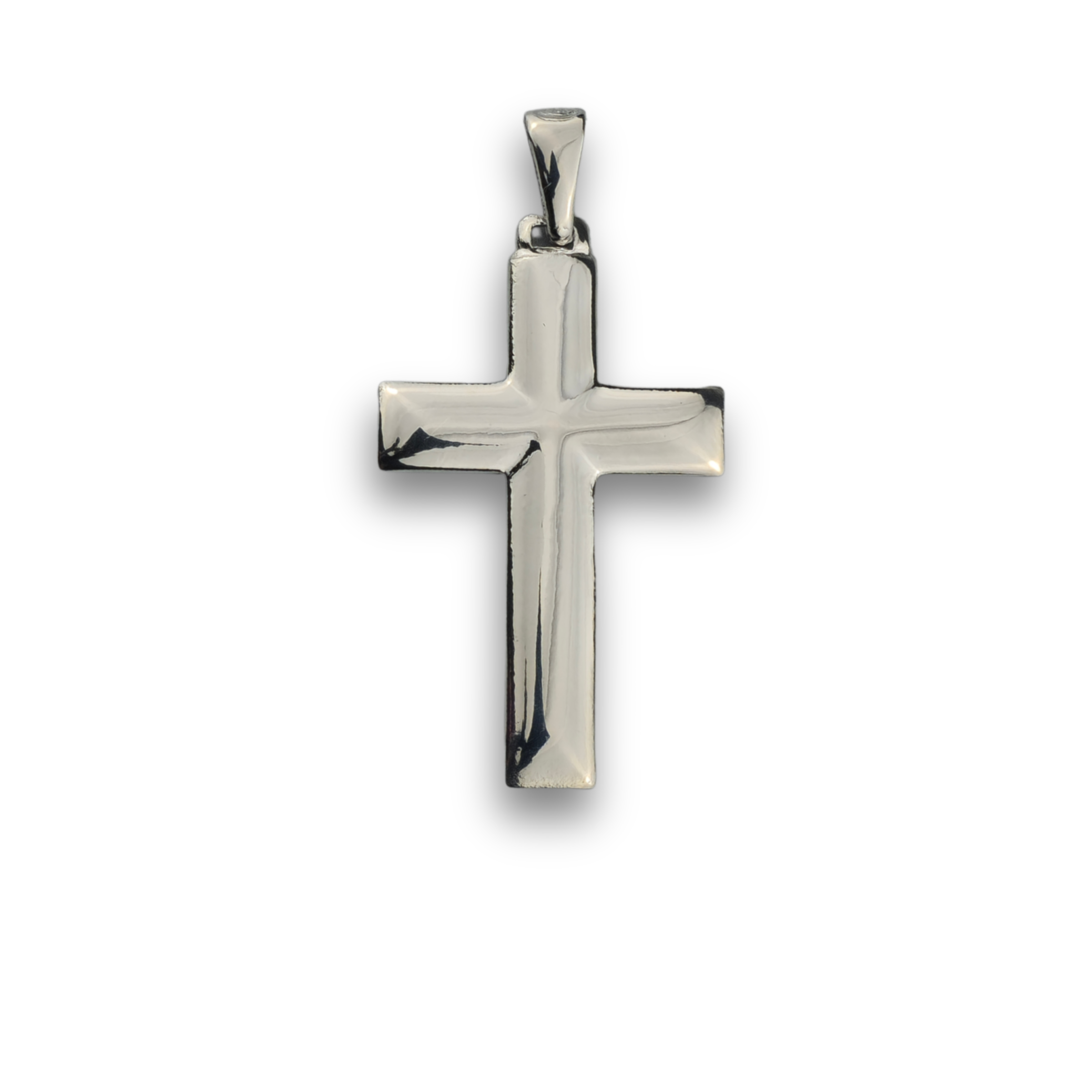 Kreuzanhänger rhodiniert - 925er Silber (406)