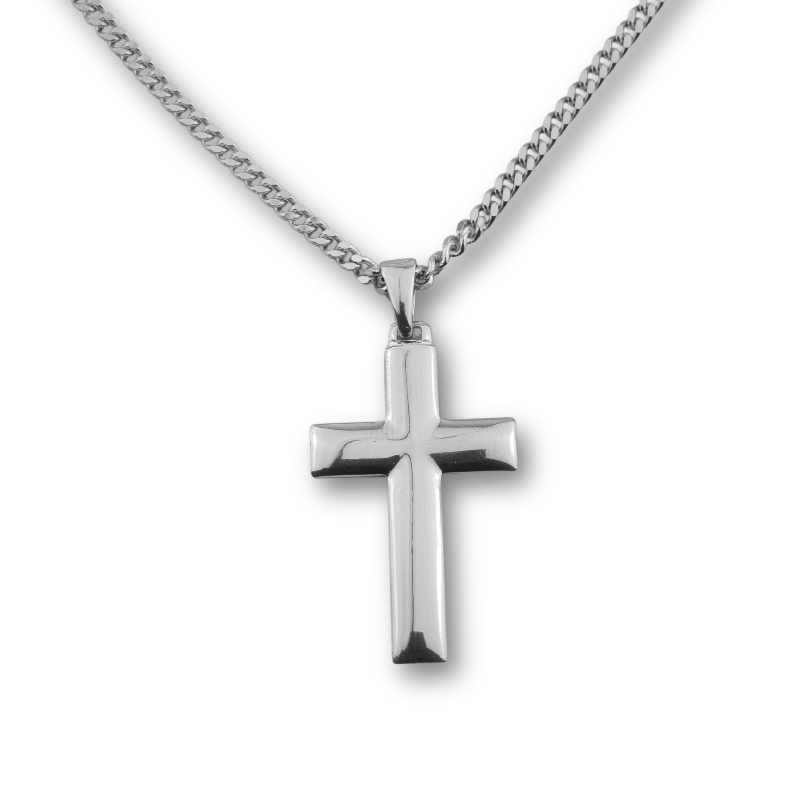 Kreuzanhänger silber - 925er Silber mit Kette (406)