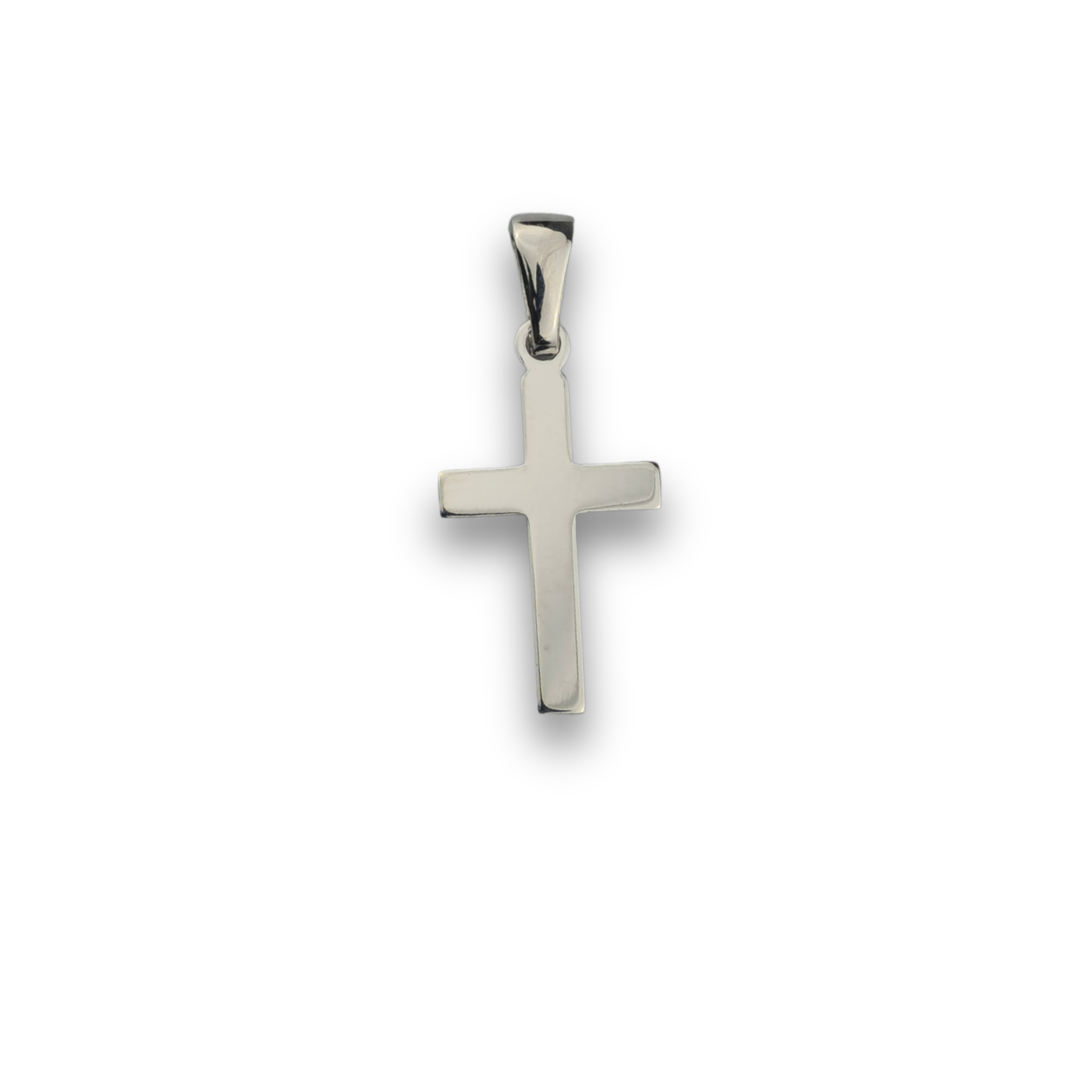Kreuzanhänger rhodiniert - 925er Silber (401)