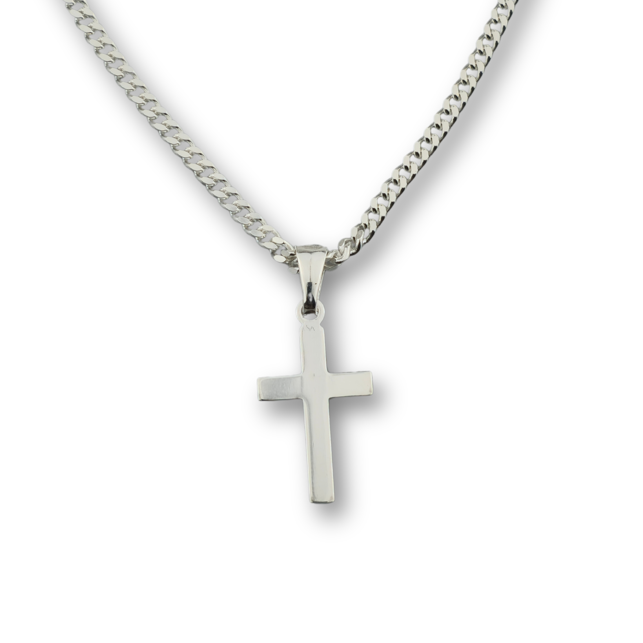 Kreuzanhänger silber - 925er Silber mit Kette (401)