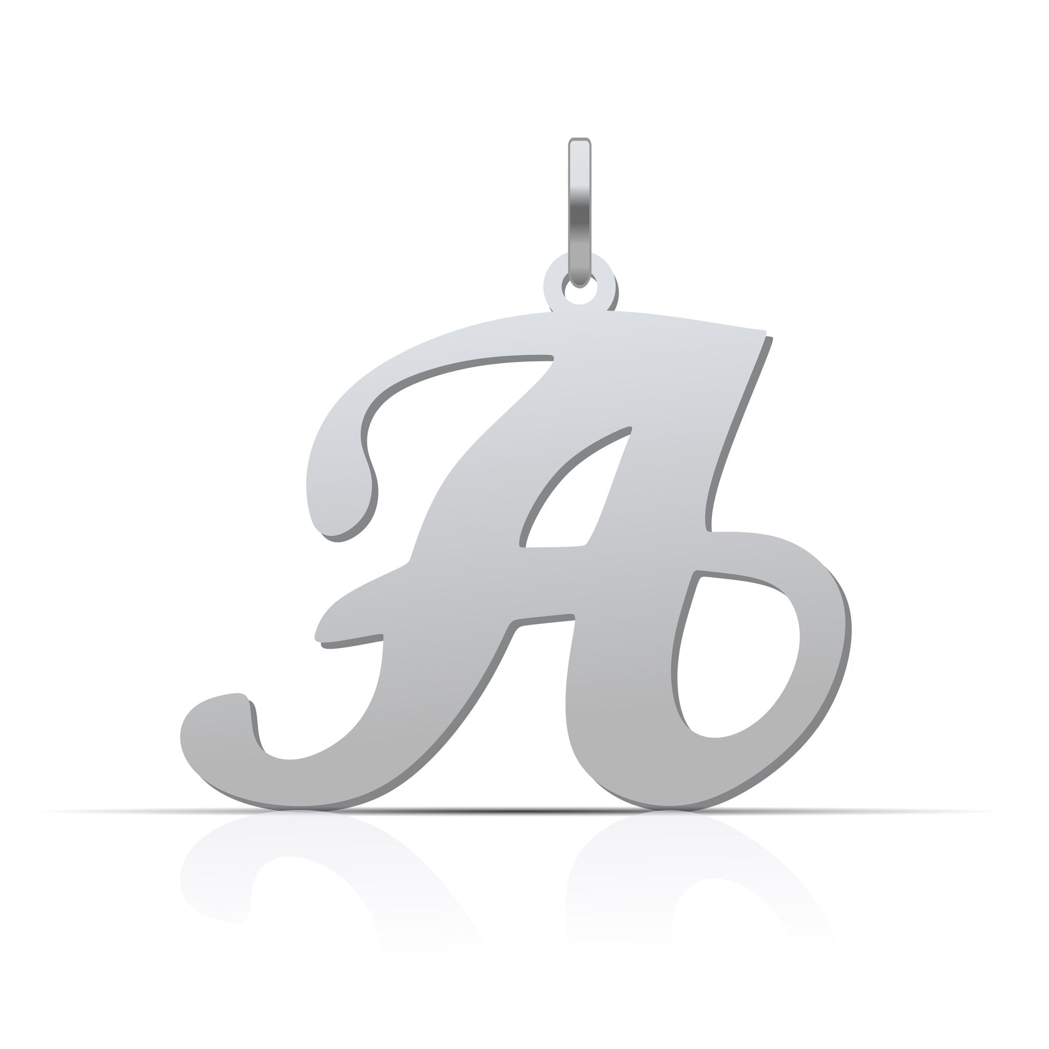 Buchstaben Anhänger Schreibschrift - 925er Silber