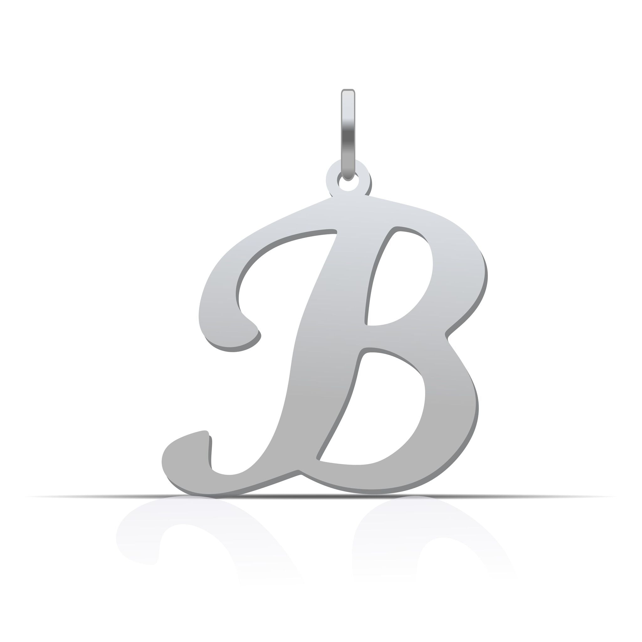 Buchstaben Anhänger Schreibschrift - 925er Silber