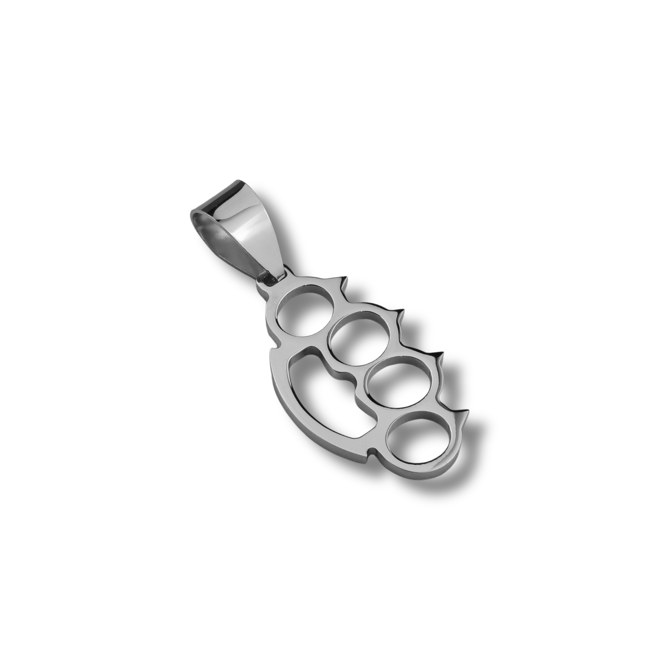 Schlagring Anhänger - 925er Silber - rhodiniert