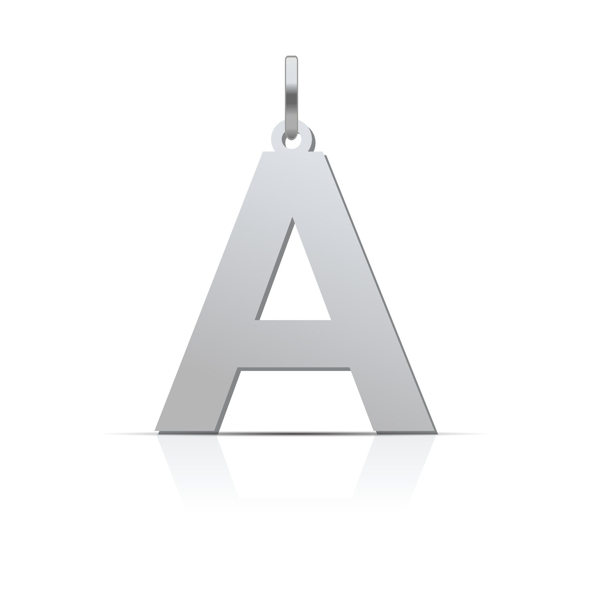 Buchstaben Anhänger Druckschrift - 925er Silber