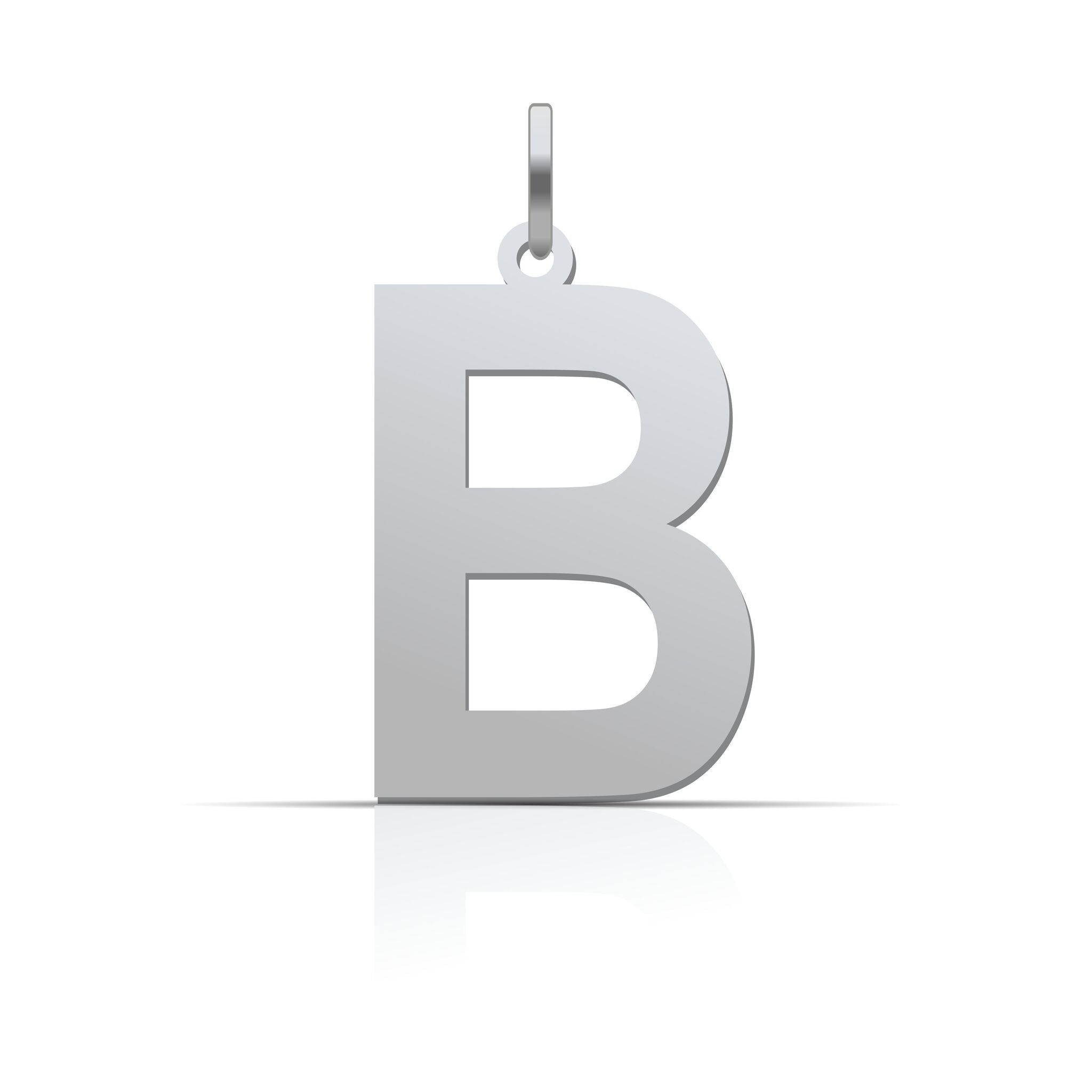 Buchstaben Anhänger Druckschrift - 925er Silber