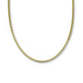Tank chain 1.4mm + 2.8mm - 925 silver - gold plated 