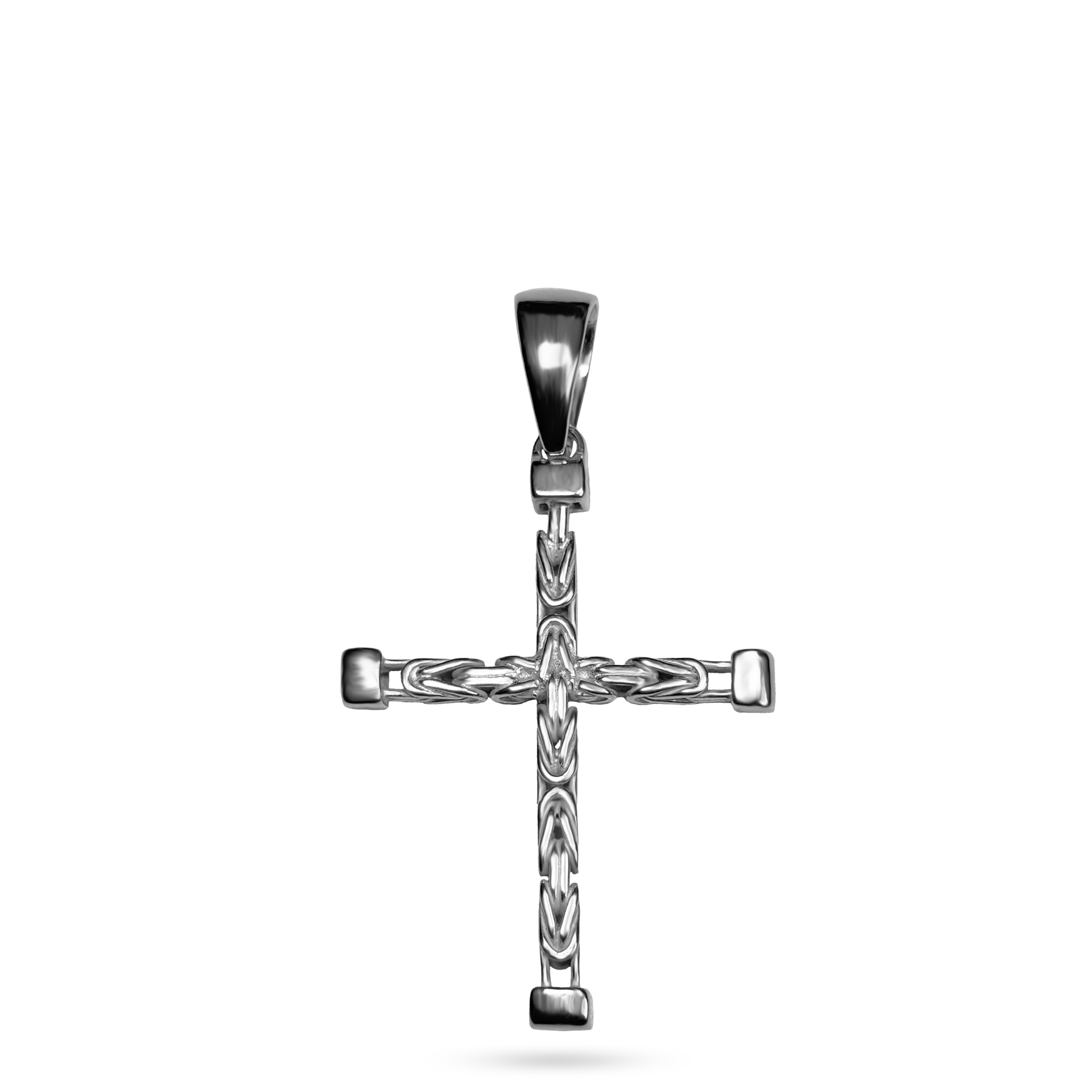 3,2mm Kreuz Anhänger Königskette - 925er Silber