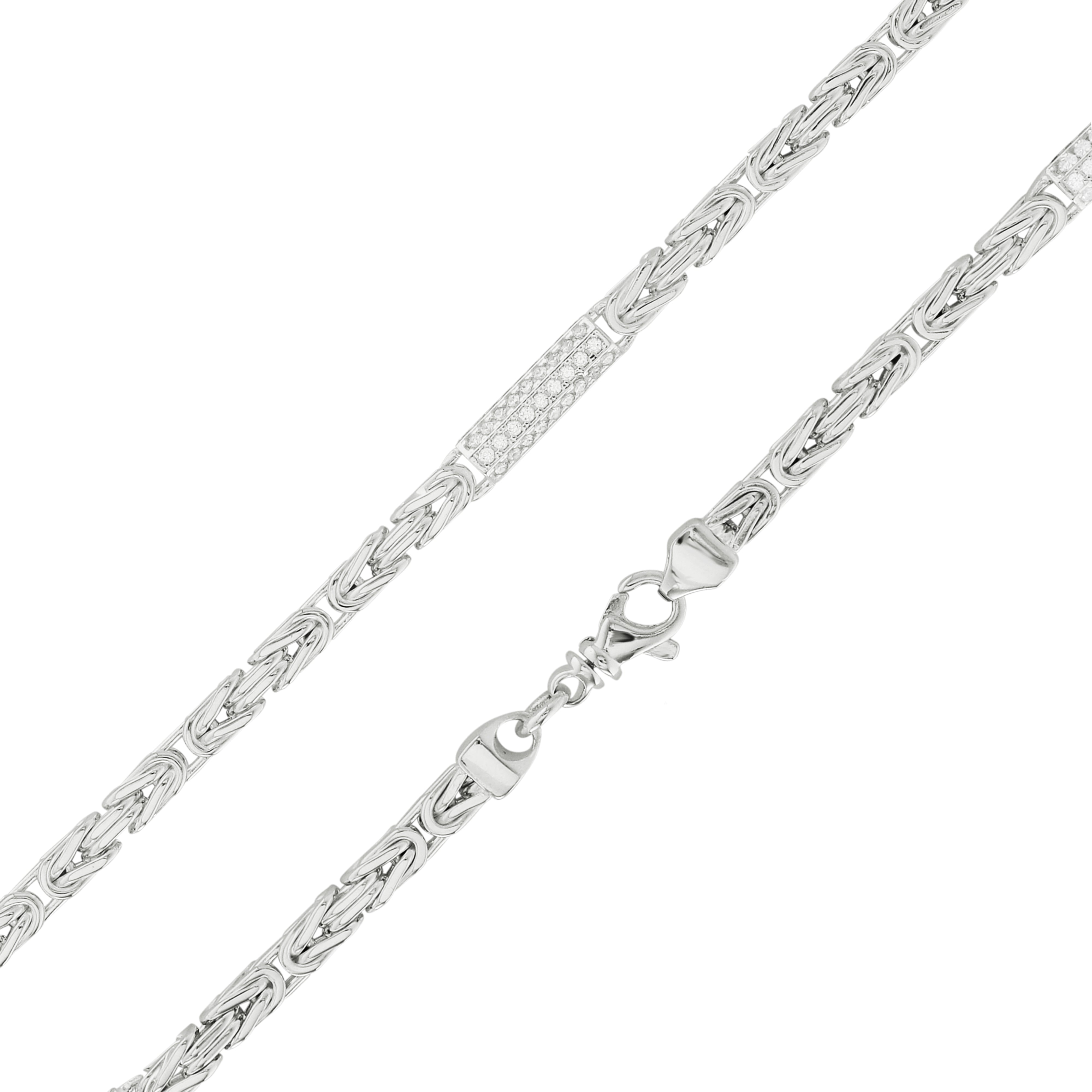 Byzantine chain 4mm wide - 925 silver
