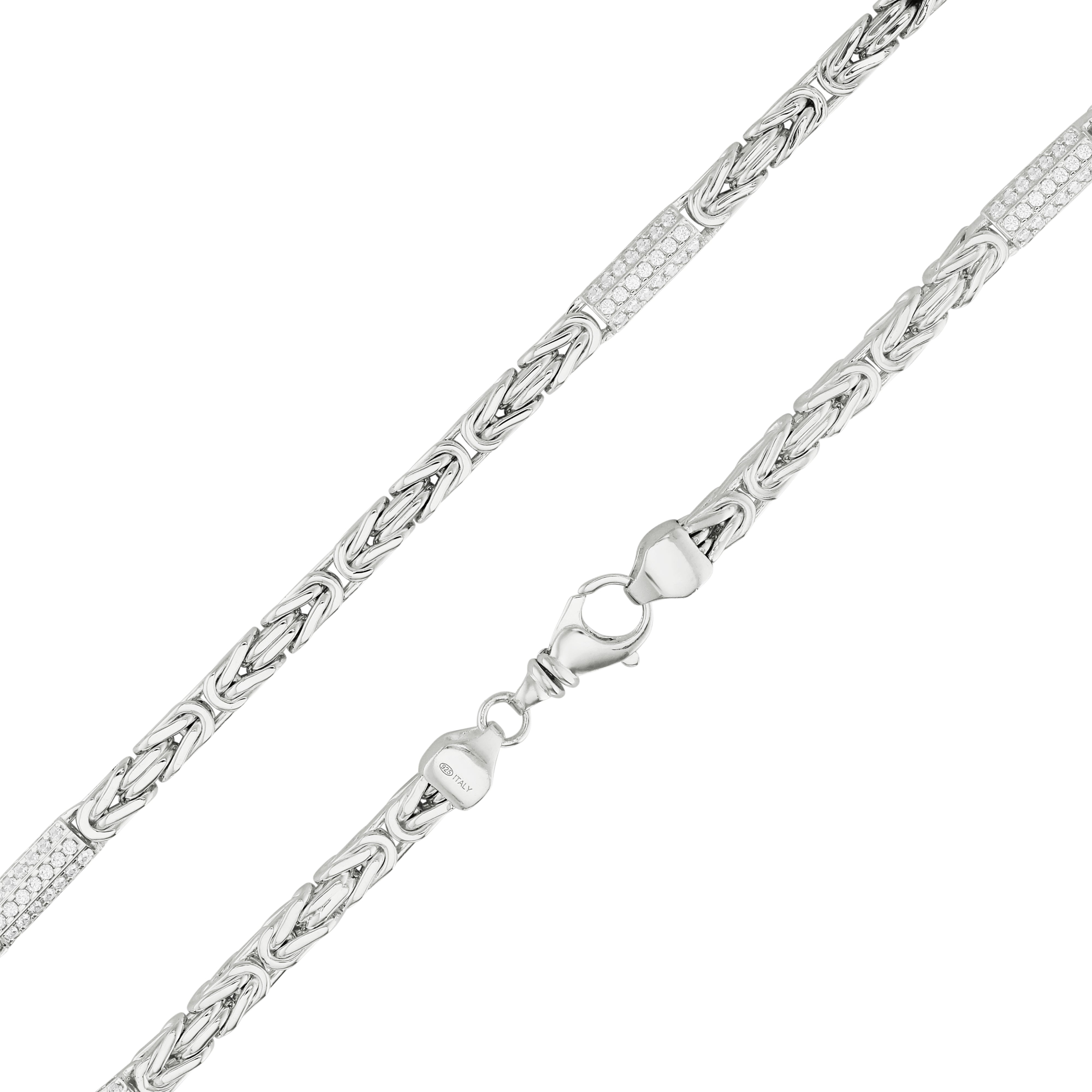 Byzantine chain 4mm wide - 925 silver