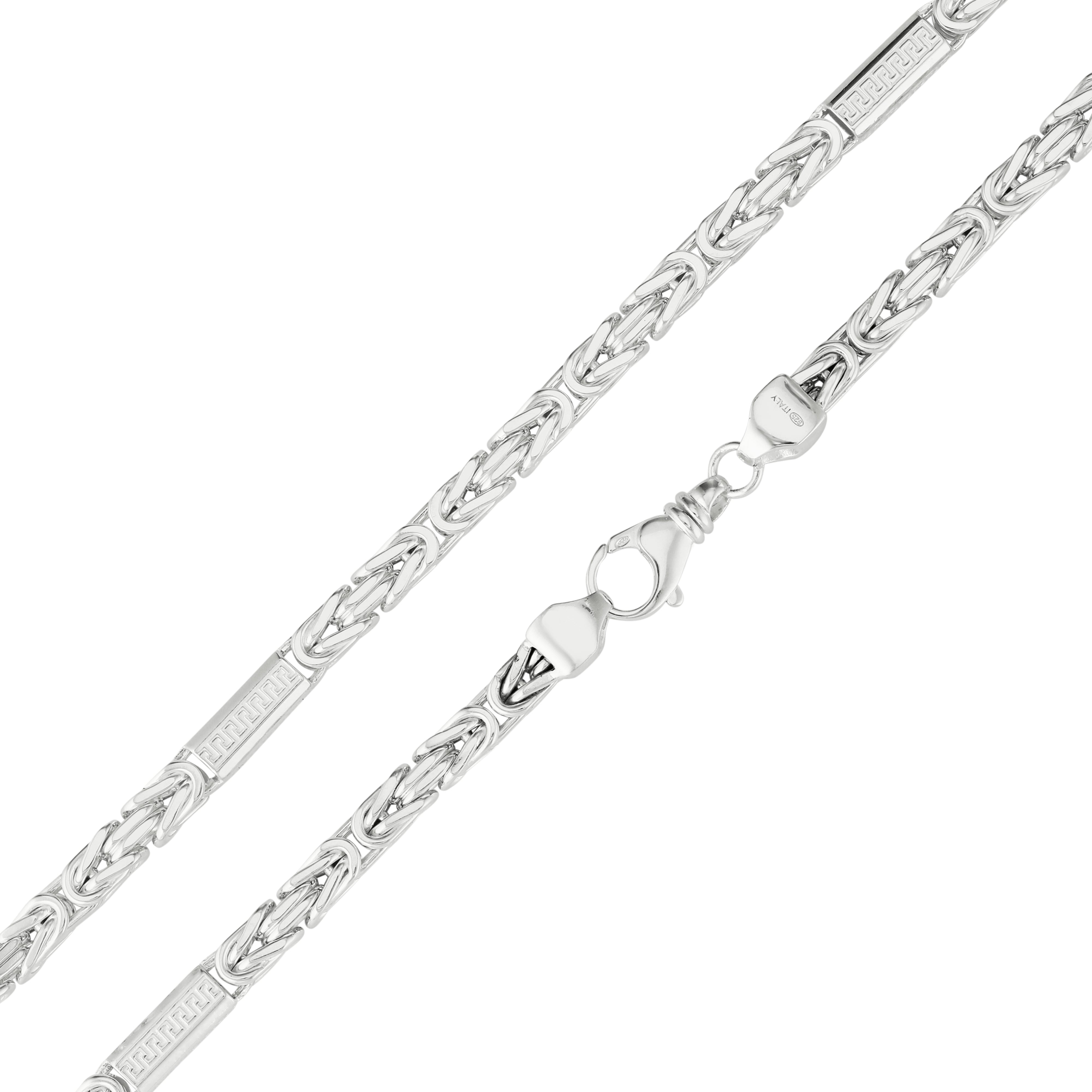 Byzantine chain 4mm wide - 925 silver