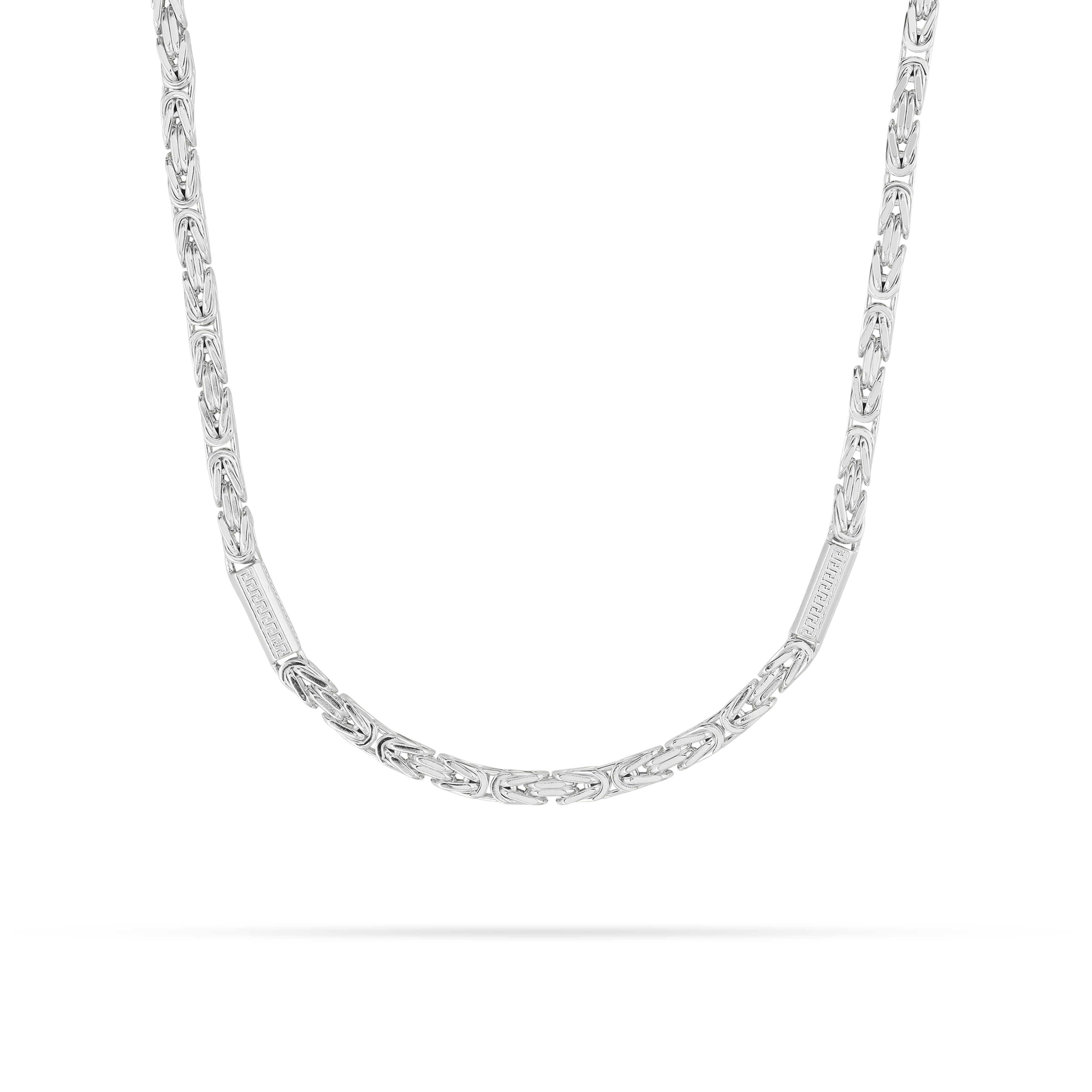 Byzantine chain 4mm wide - 925 silver