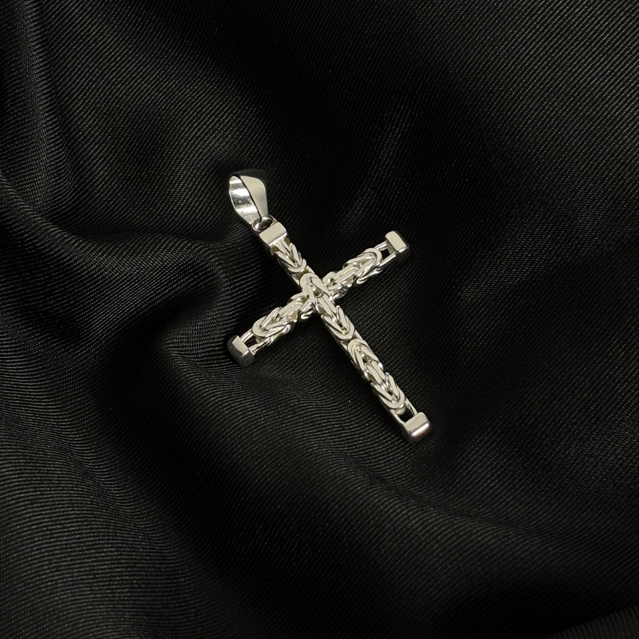 5mm Kreuz Anhänger Königskette - 925er Silber