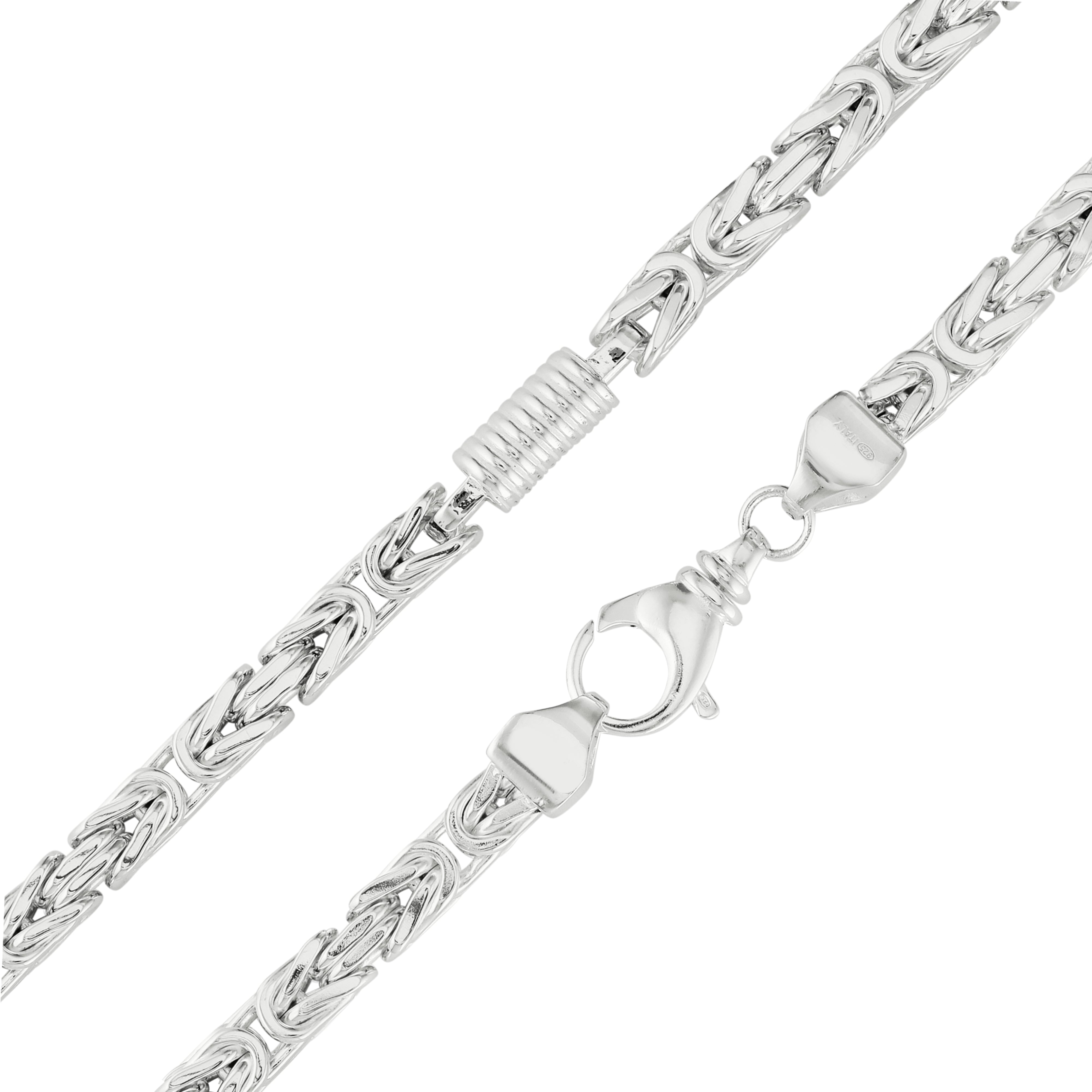 Königskette 6,5mm breit - spirale - 925er Silber