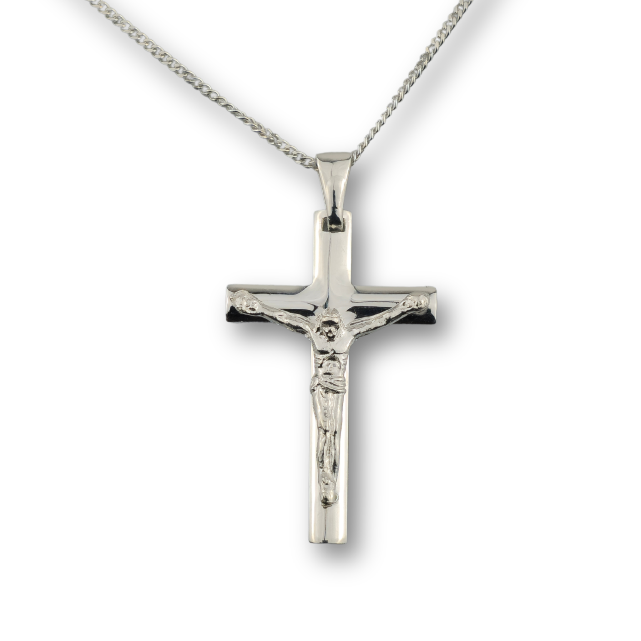 Kreuzanhänger silber - 925er Silber mit Kette (404)