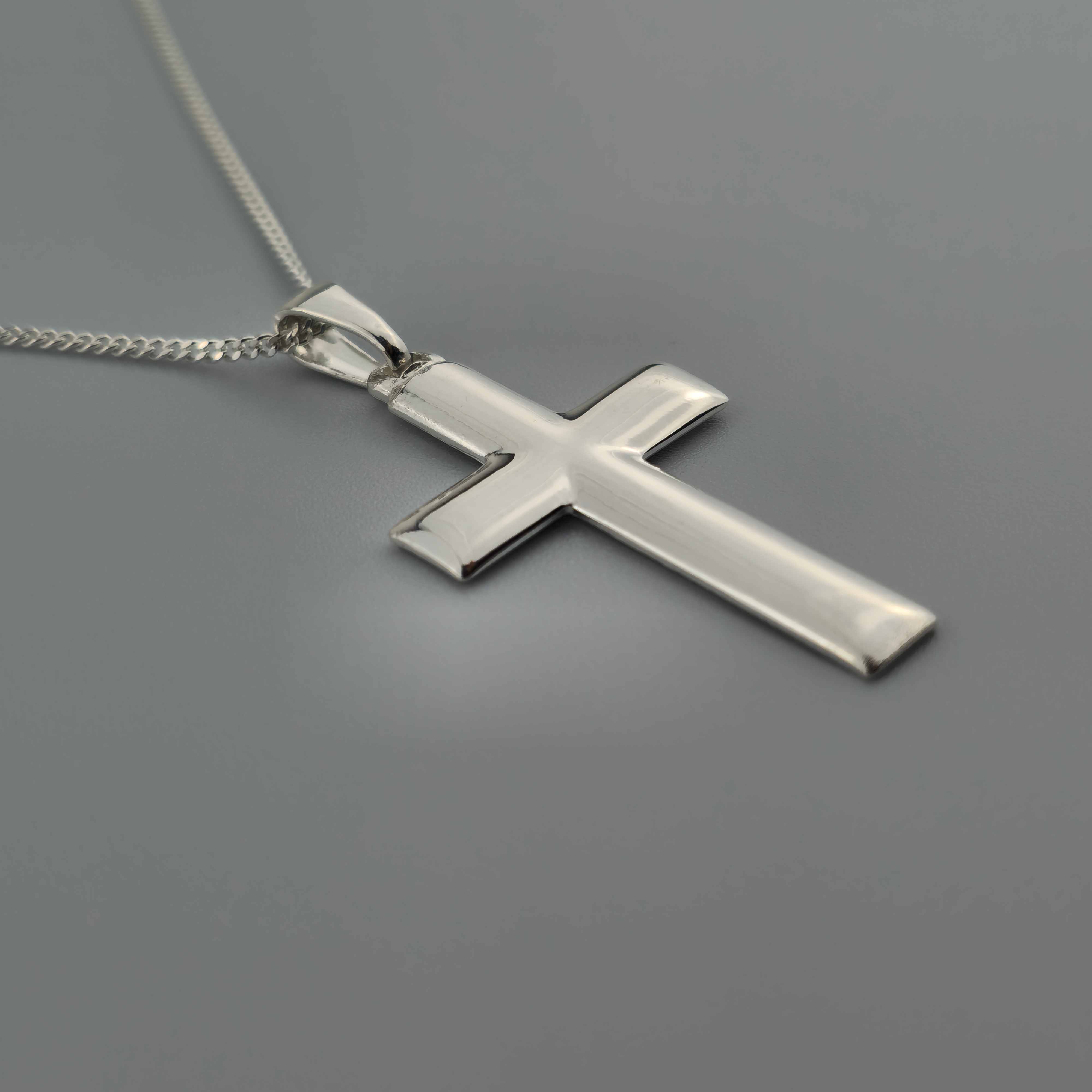 Kreuzanhänger silber - 925er Silber mit Kette (406)