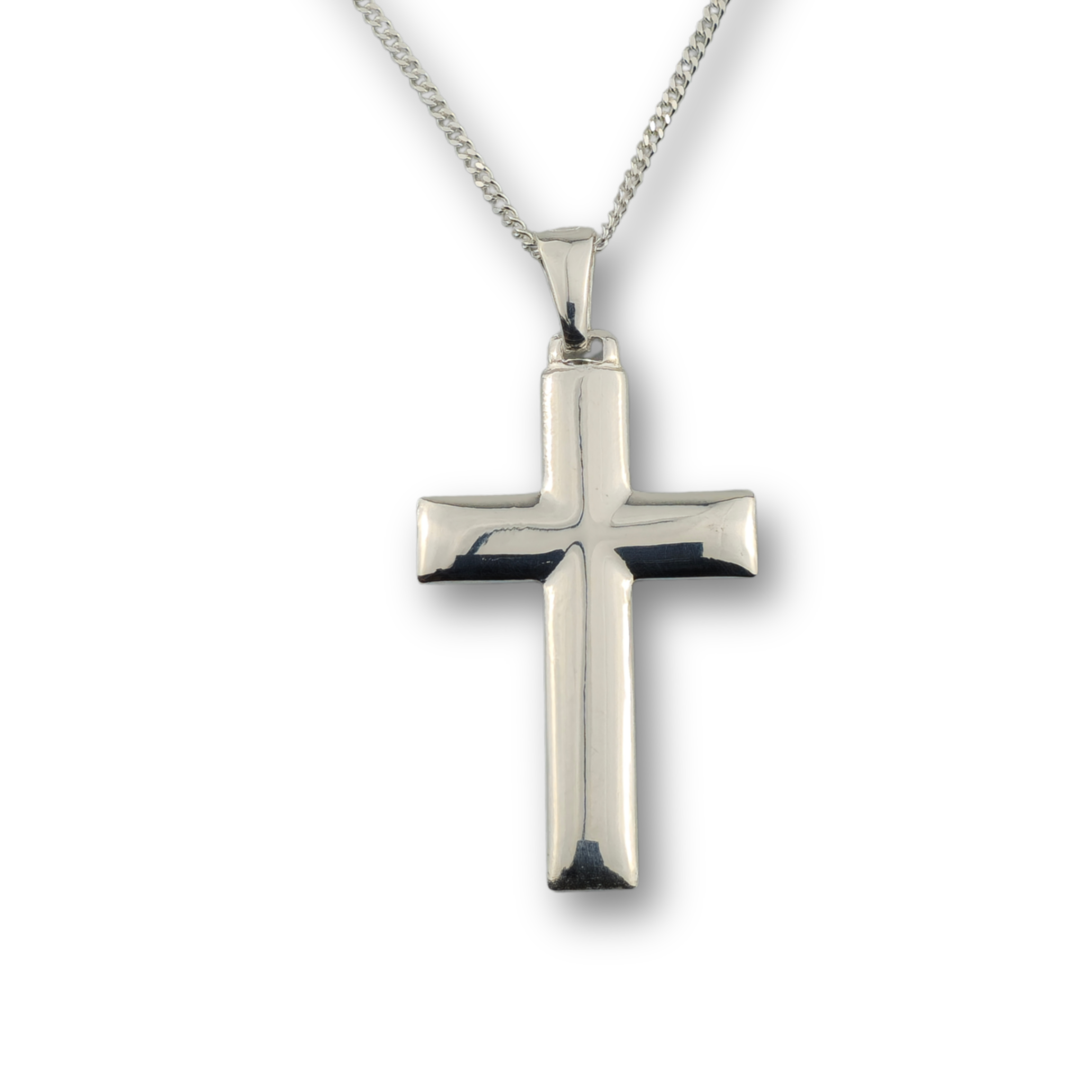 Kreuzanhänger silber - 925er Silber mit Kette (406)