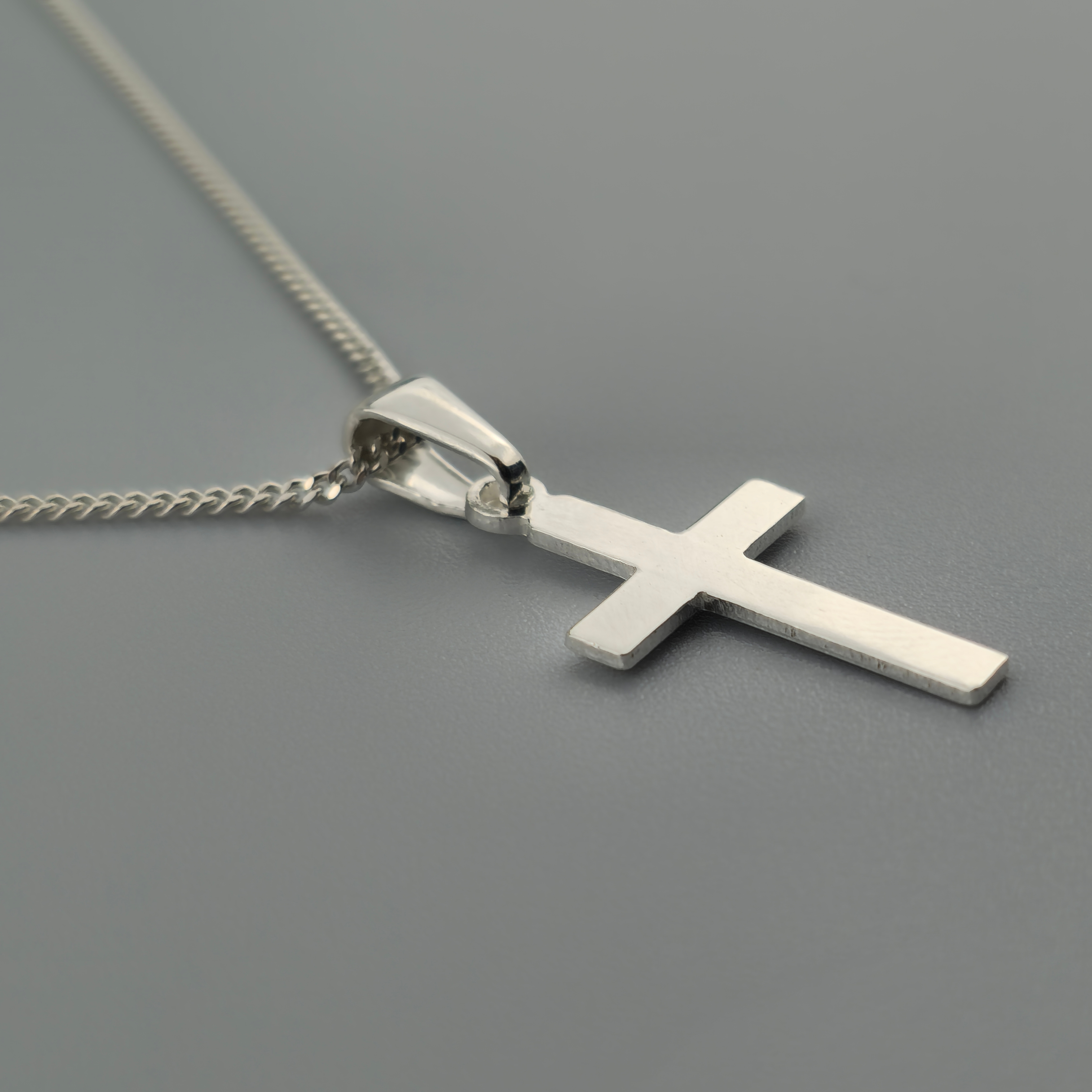 Kreuzanhänger silber - 925er Silber mit Kette (401)