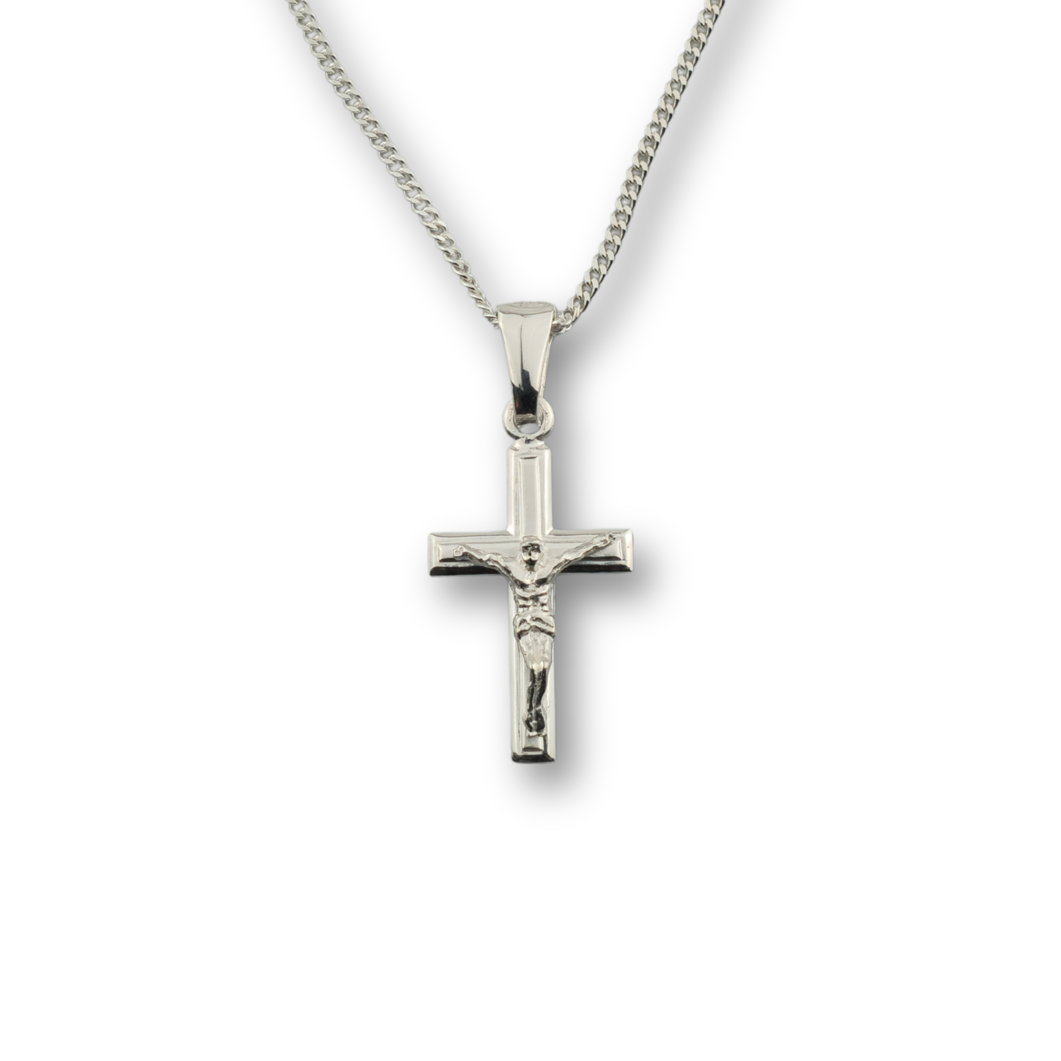 Kreuzanhänger silber - 925er Silber mit Kette (402)