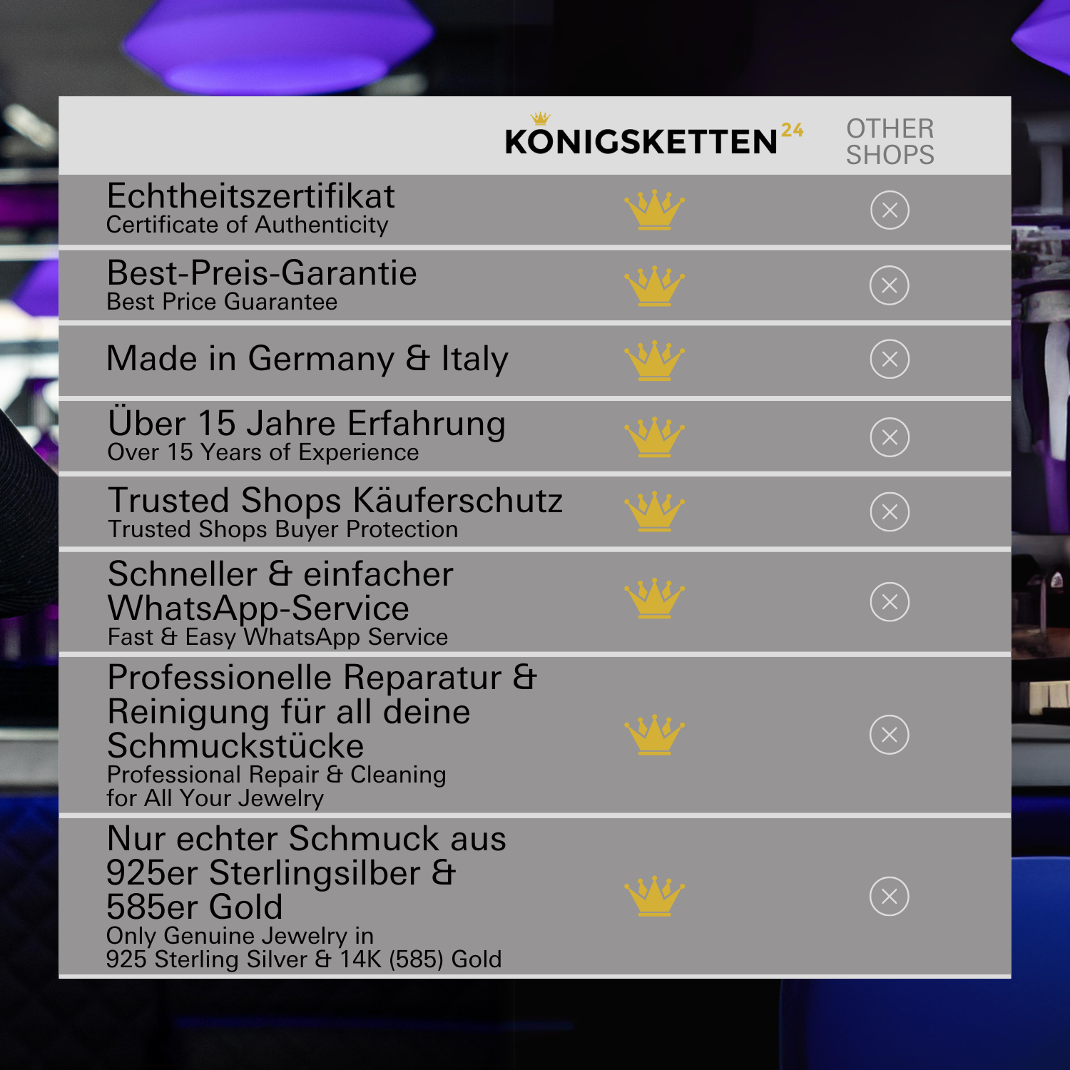 Königsarmband 10mm breit - 925er Silber - rhodiniert