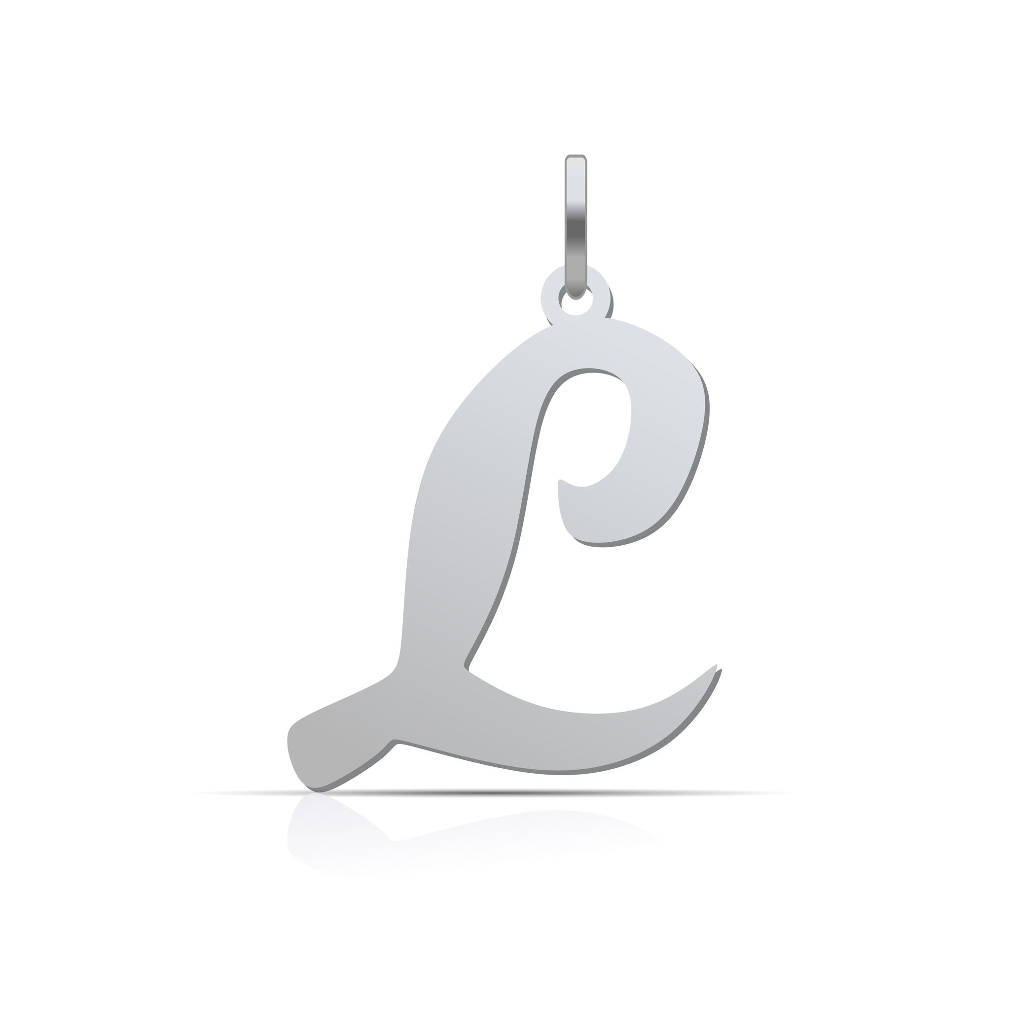 Letter Pendant Cursive - 925 Silver