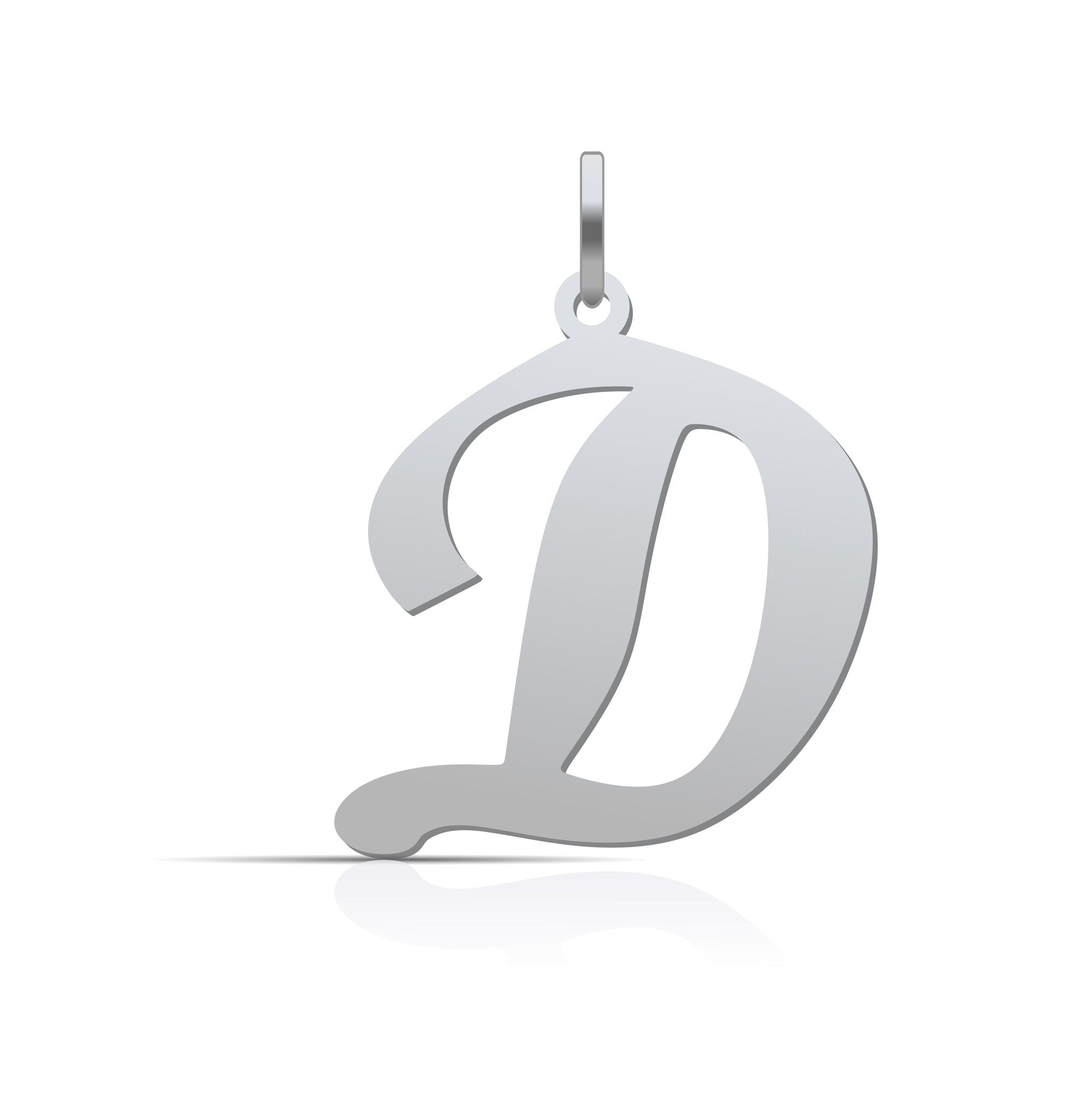 Letter Pendant Cursive - 925 Silver