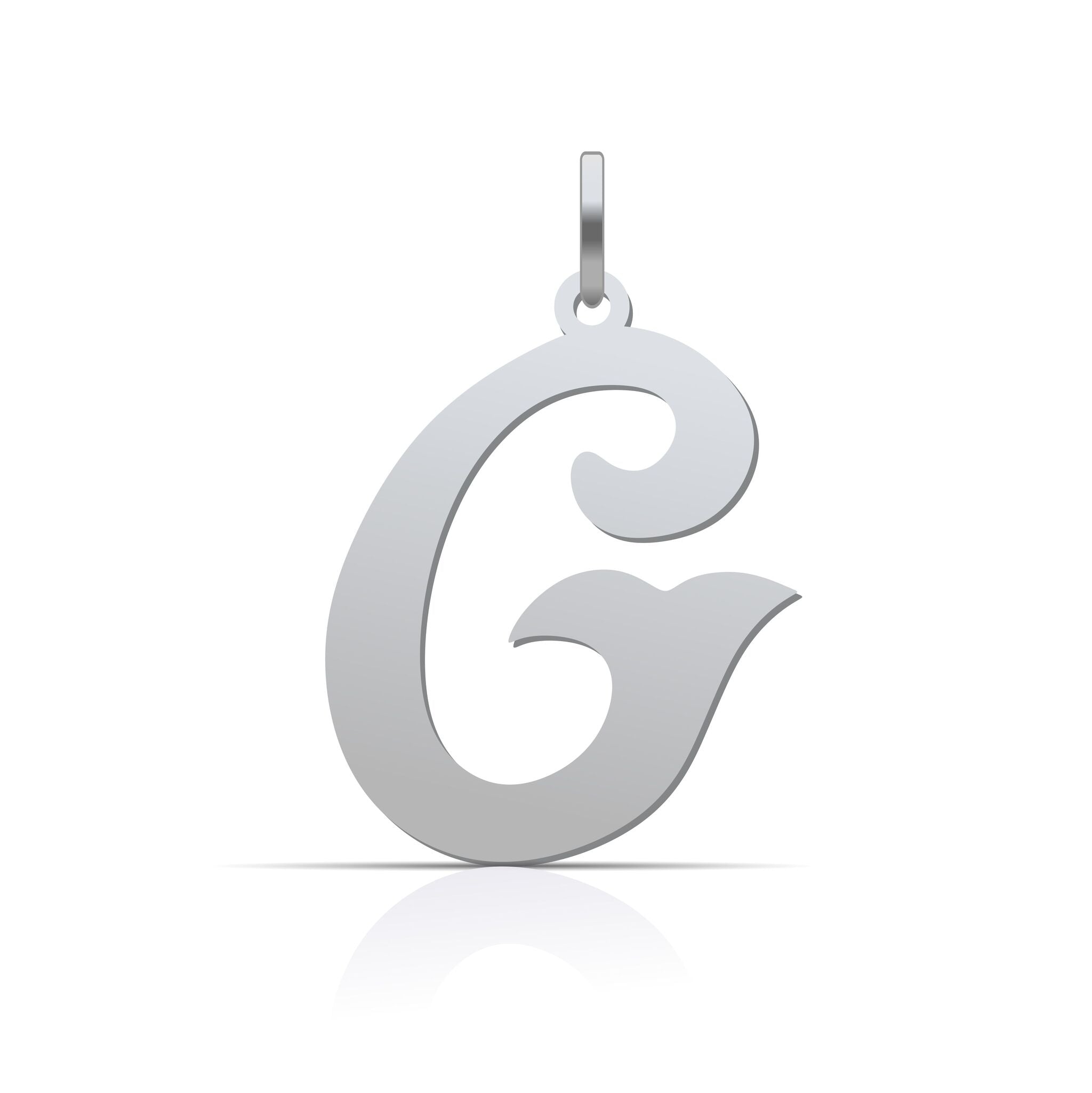 Letter Pendant Cursive - 925 Silver