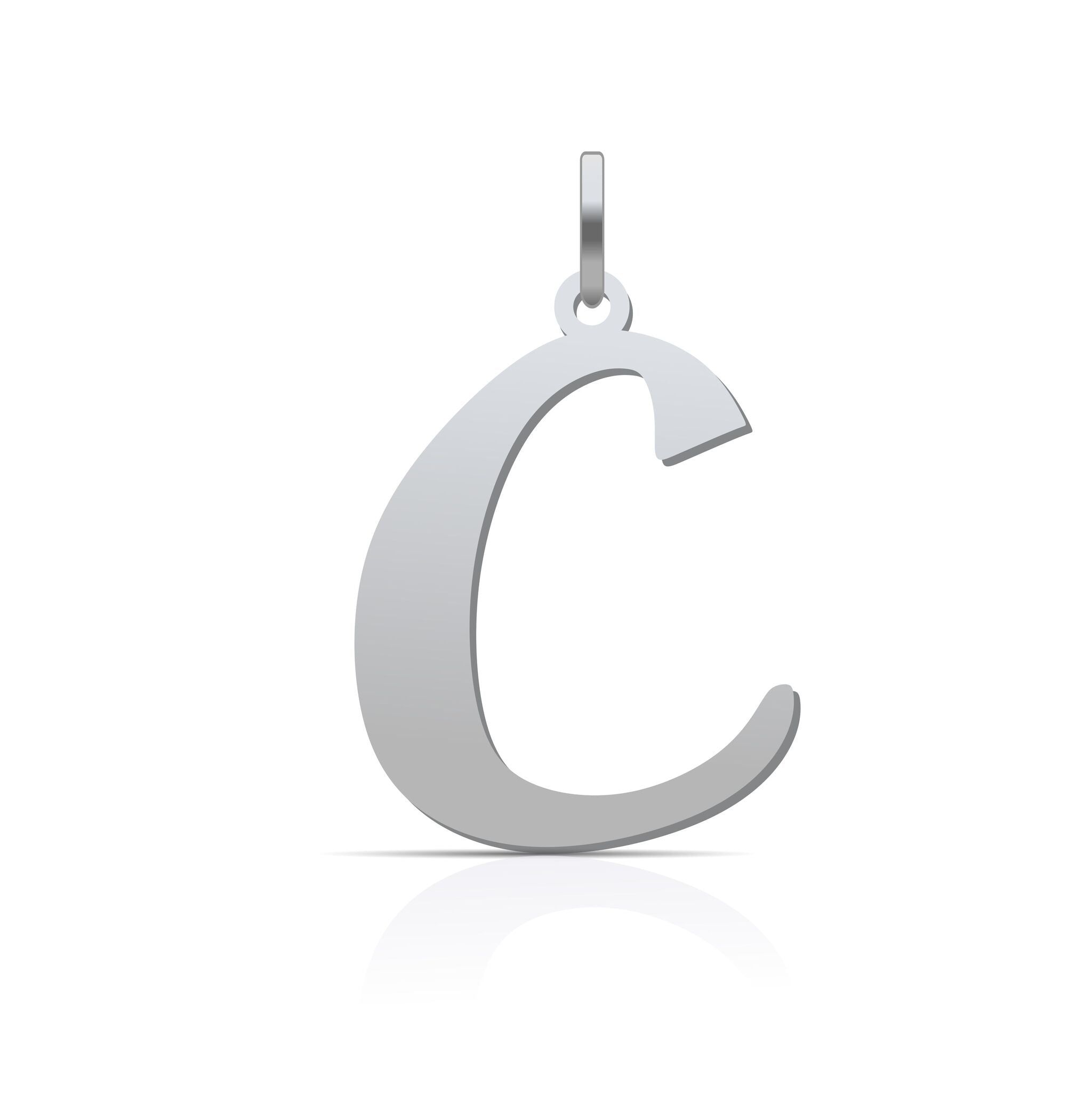 Letter Pendant Cursive - 925 Silver