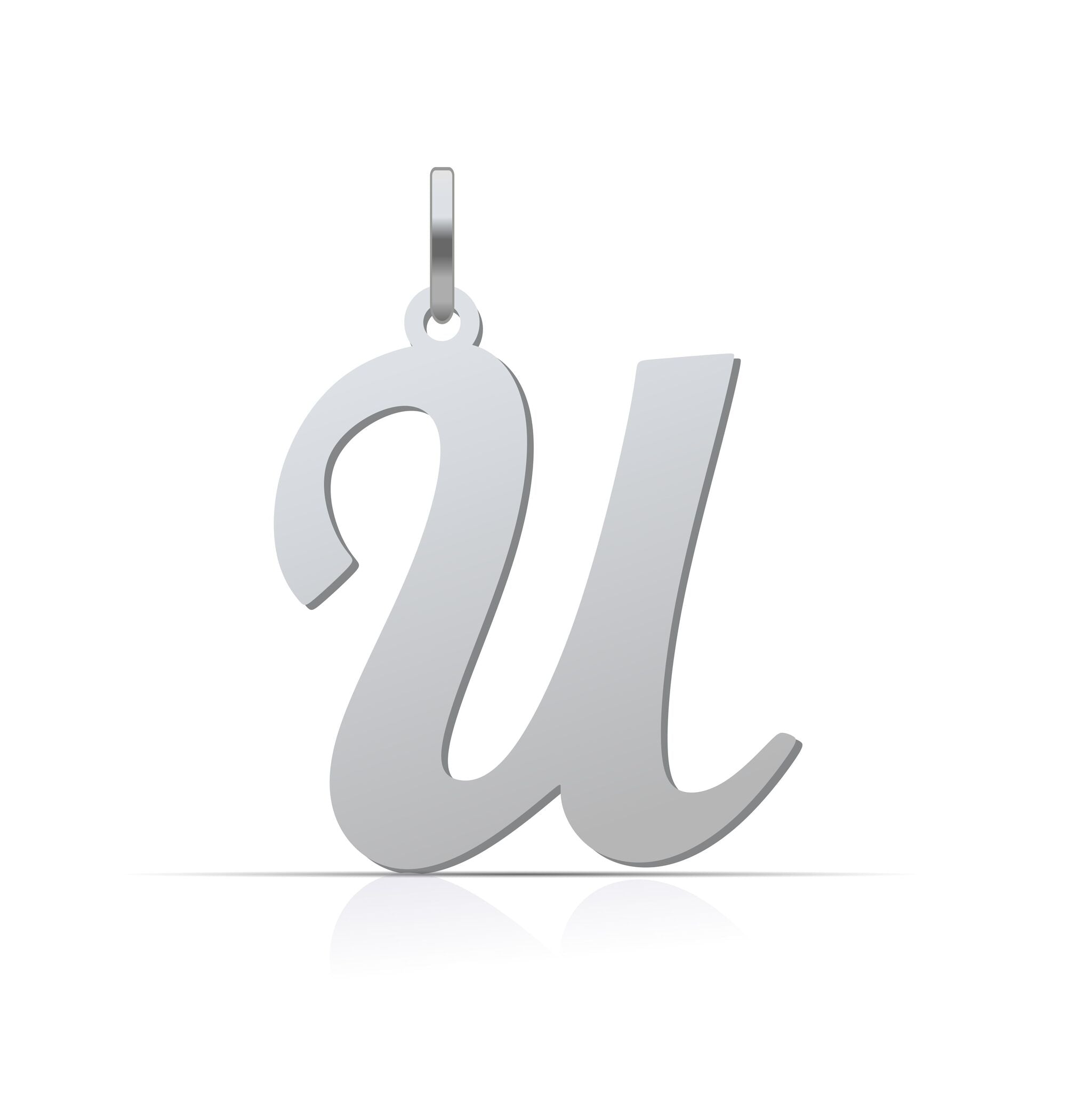 Letter Pendant Cursive - 925 Silver