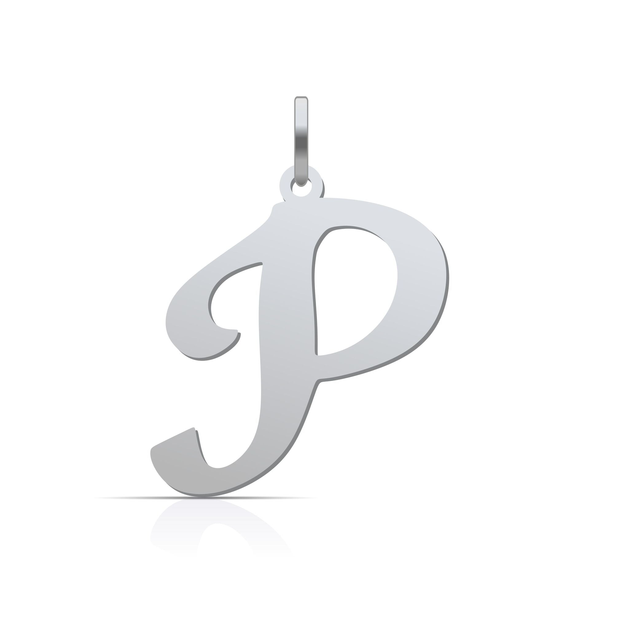 Letter Pendant Cursive - 925 Silver