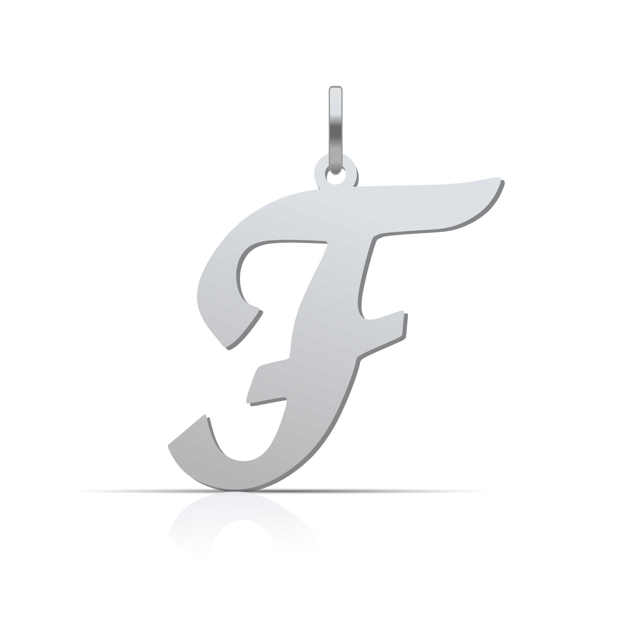 Letter Pendant Cursive - 925 Silver