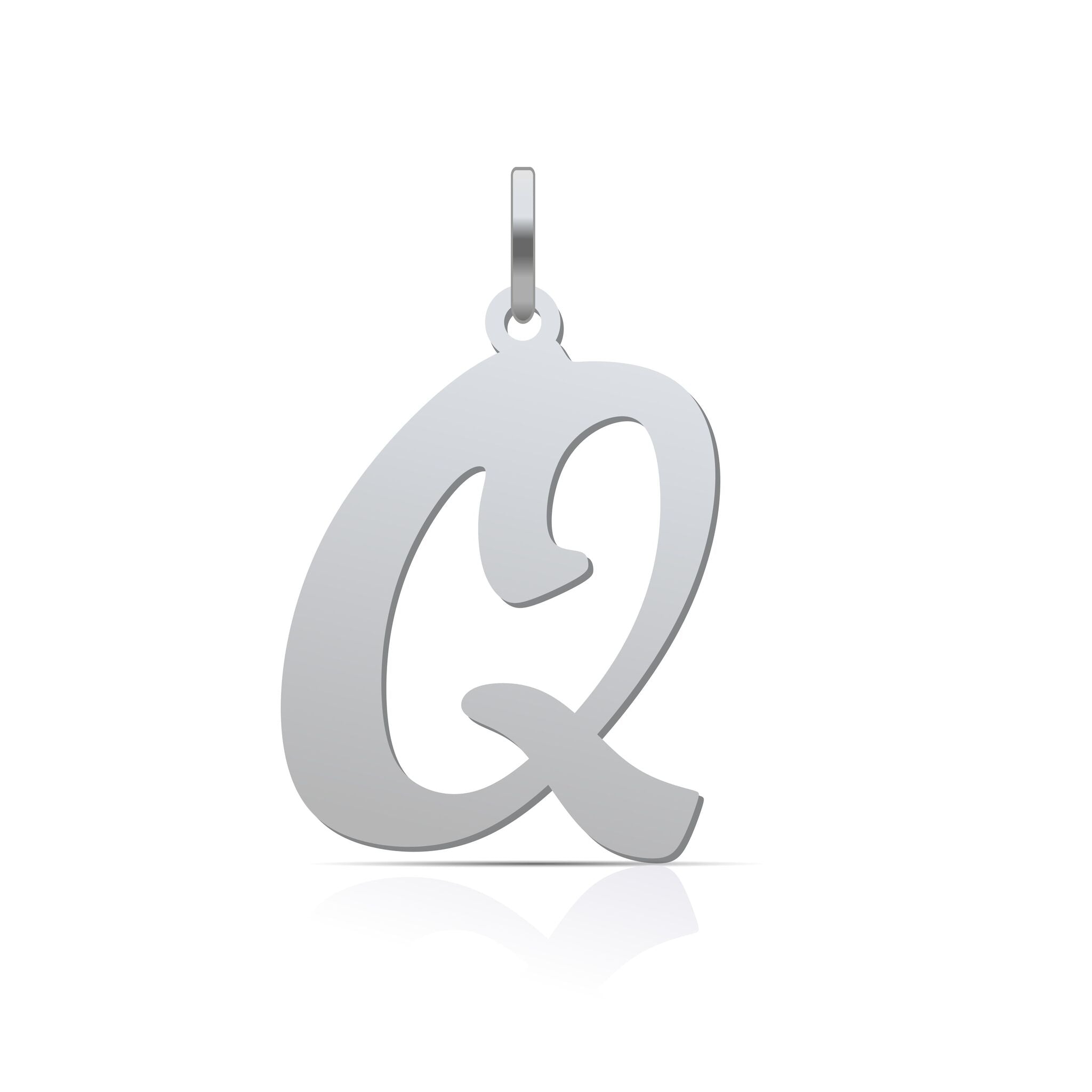 Letter Pendant Cursive - 925 Silver