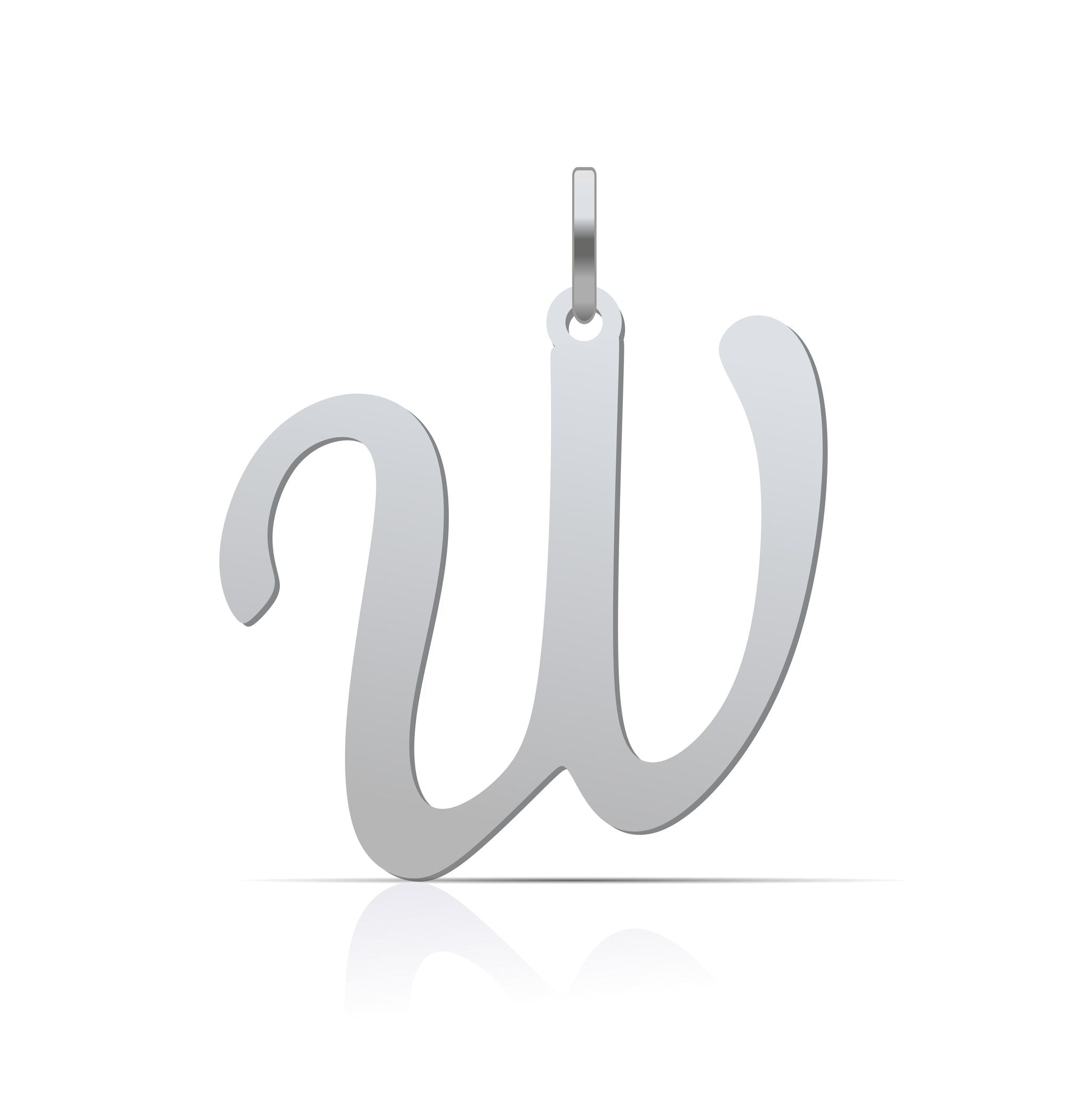 Letter Pendant Cursive - 925 Silver