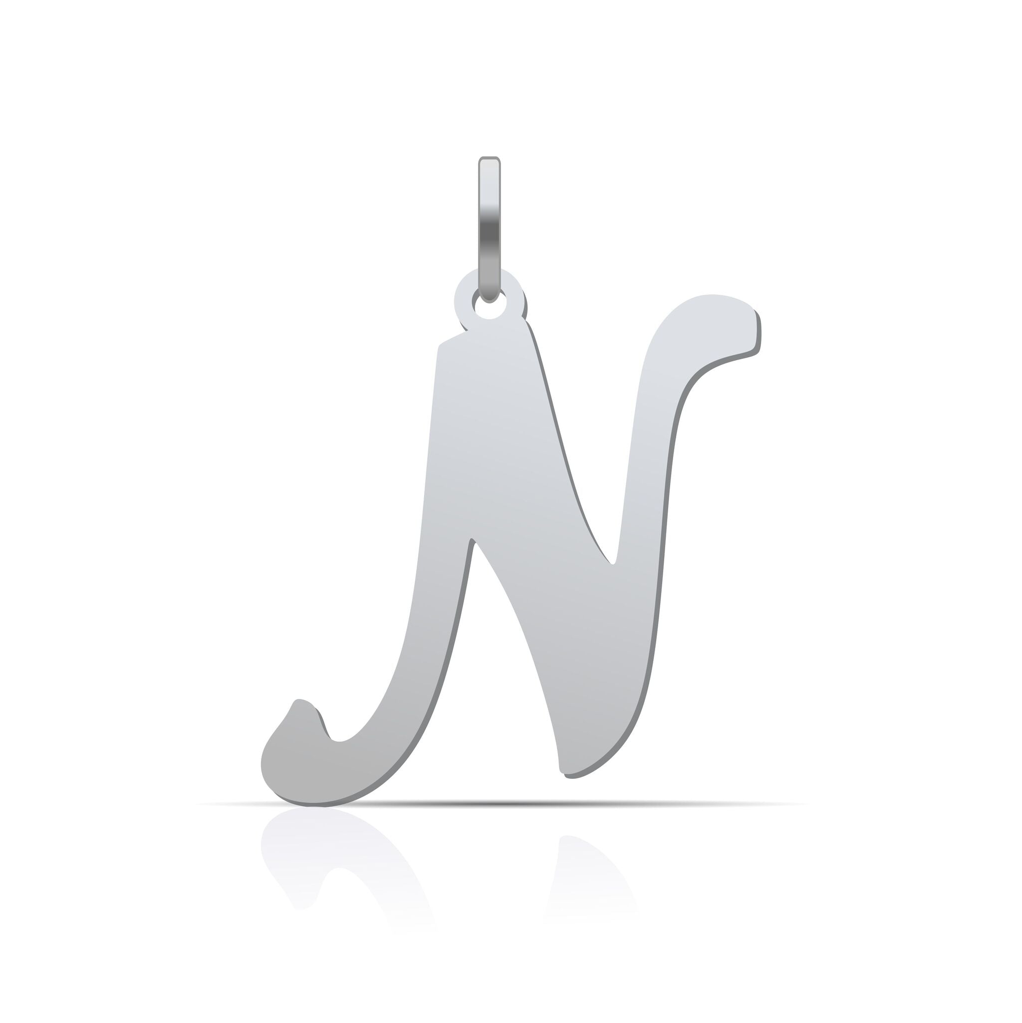 Letter Pendant Cursive - 925 Silver