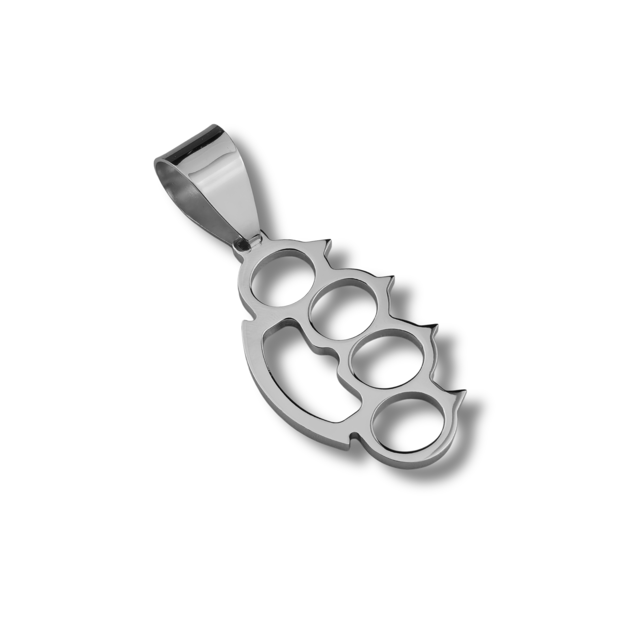 Schlagring Anhänger - 925er Silber - rhodiniert