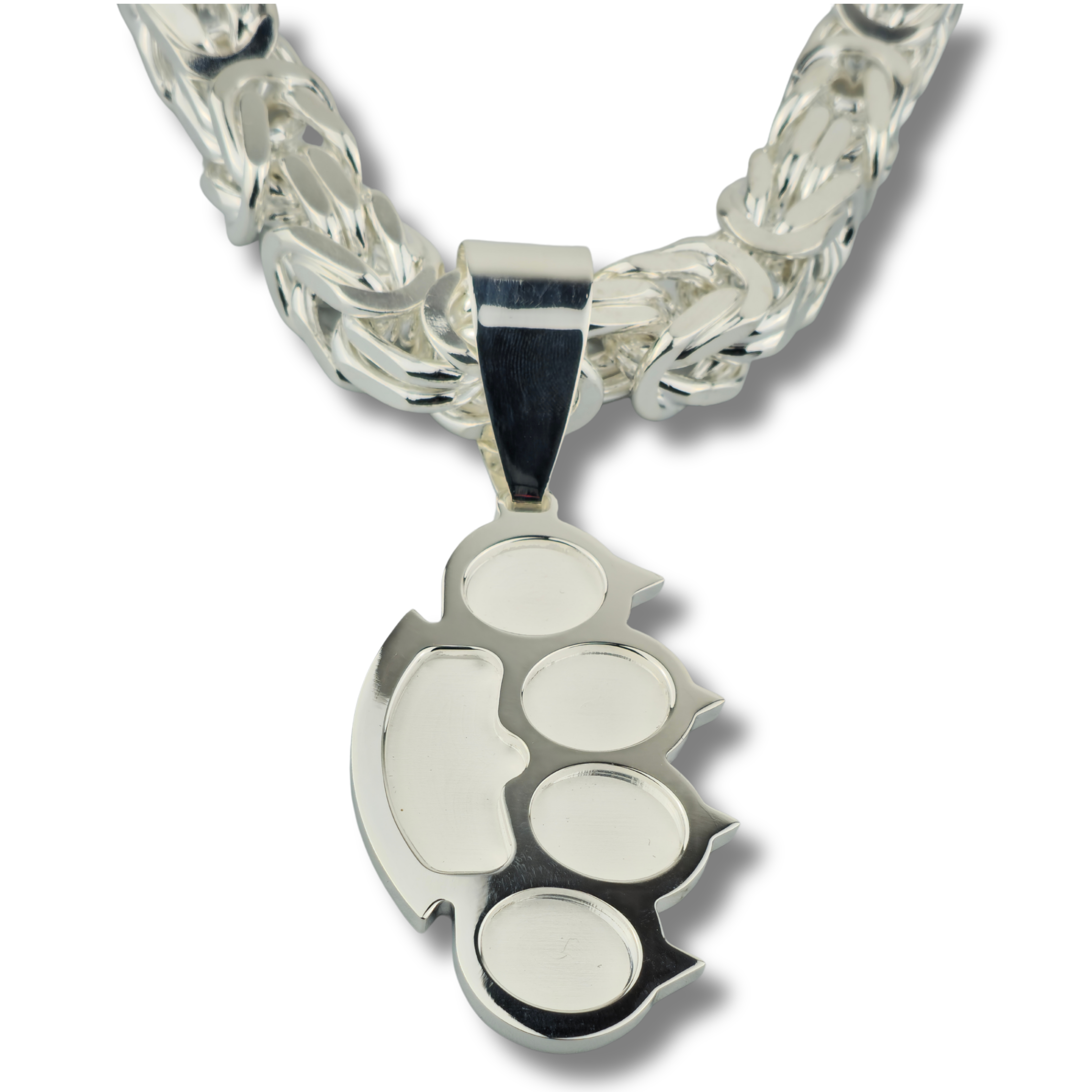 Schlagring Anhänger - 925er Silber