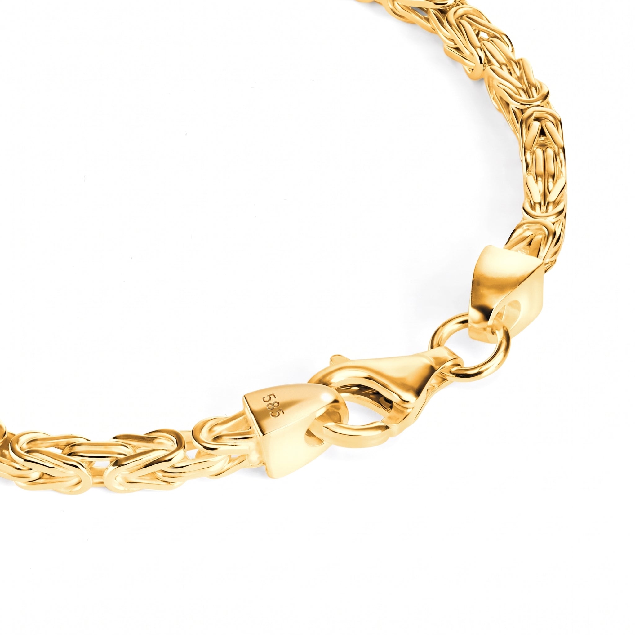 Königskette 3,1mm breit - 585er Gold - massiv