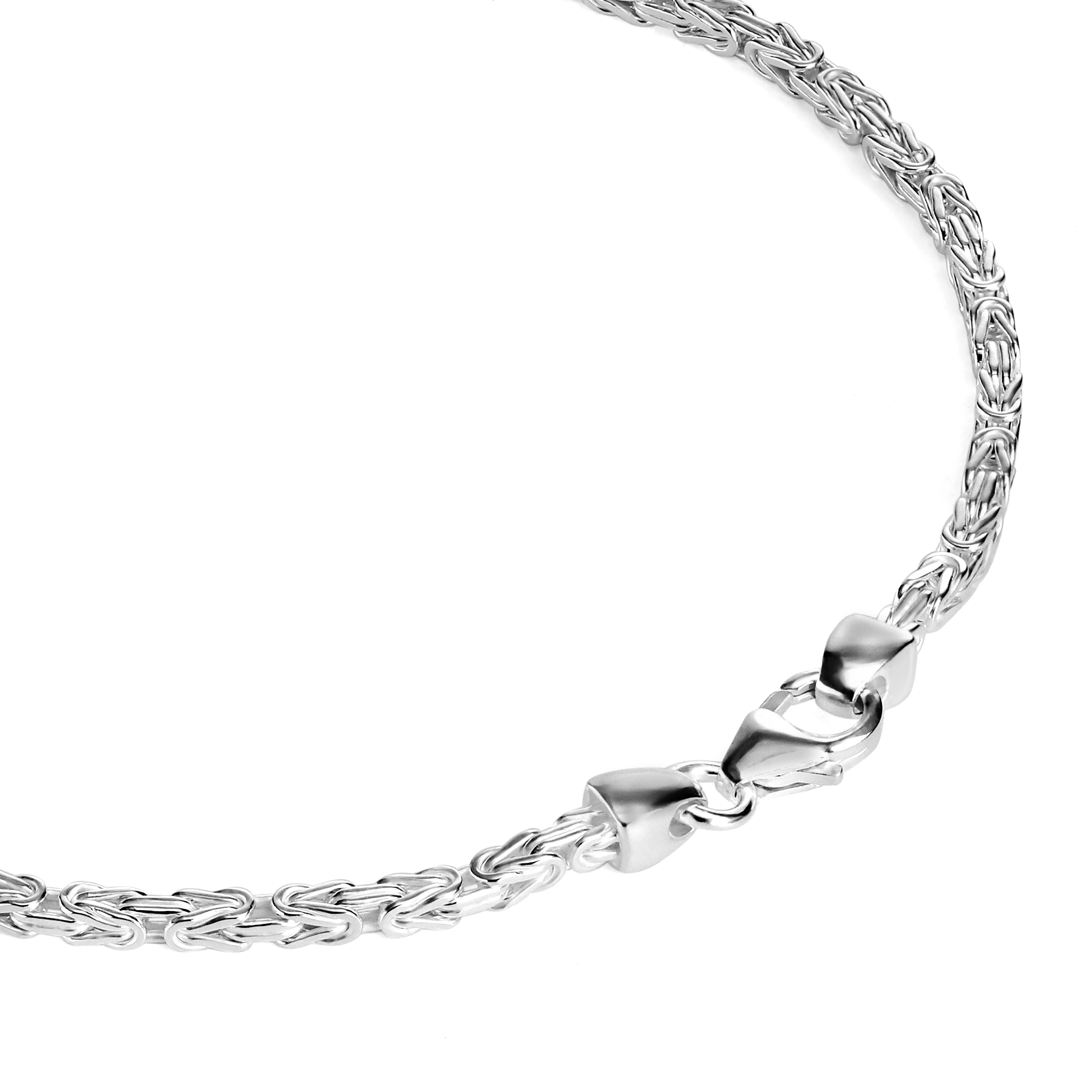 Byzantine bracelet 3.2mm wide - 925 silver