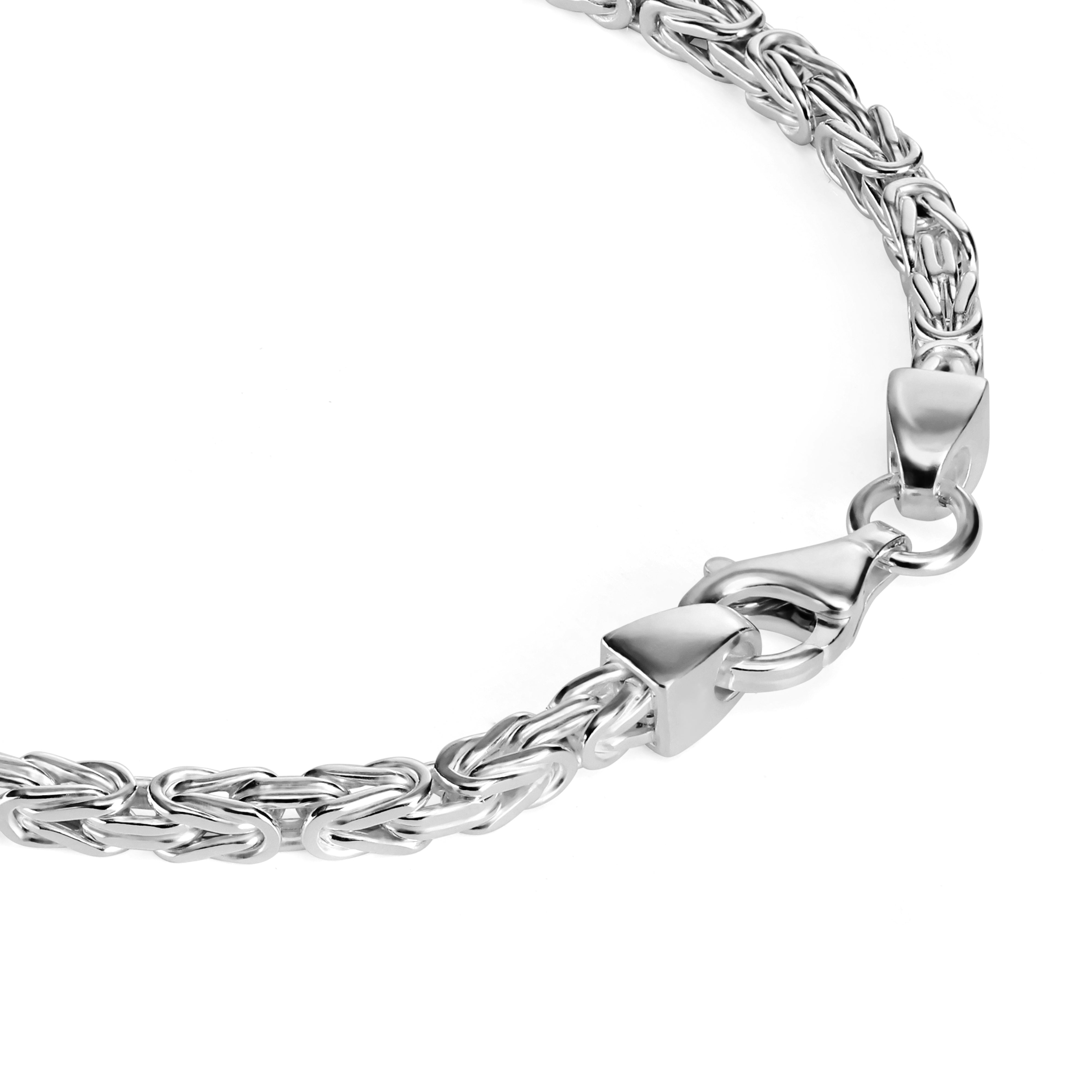 Byzantine bracelet 3.2mm wide - 925 silver