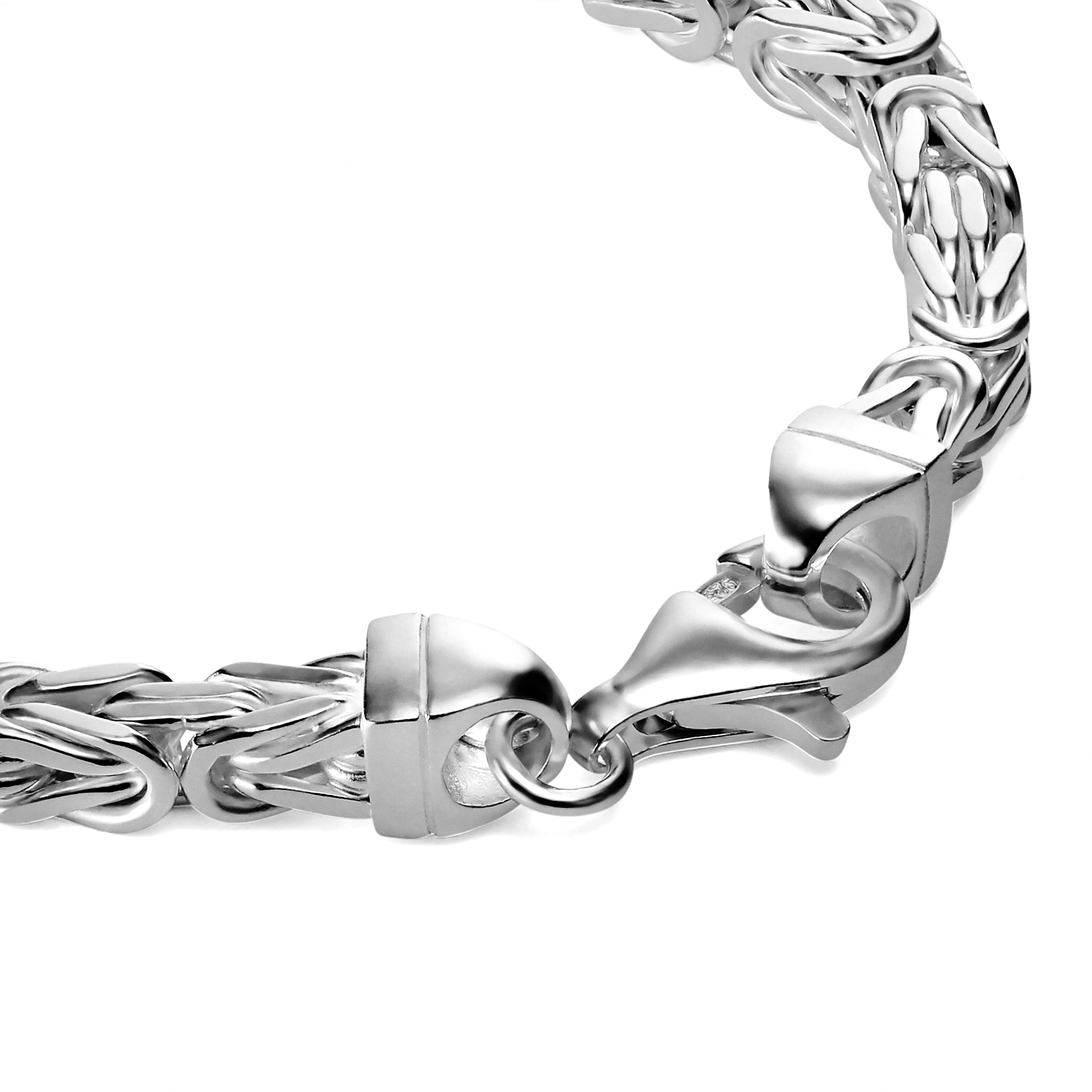 Byzantine bracelet 5mm wide - 925 silver