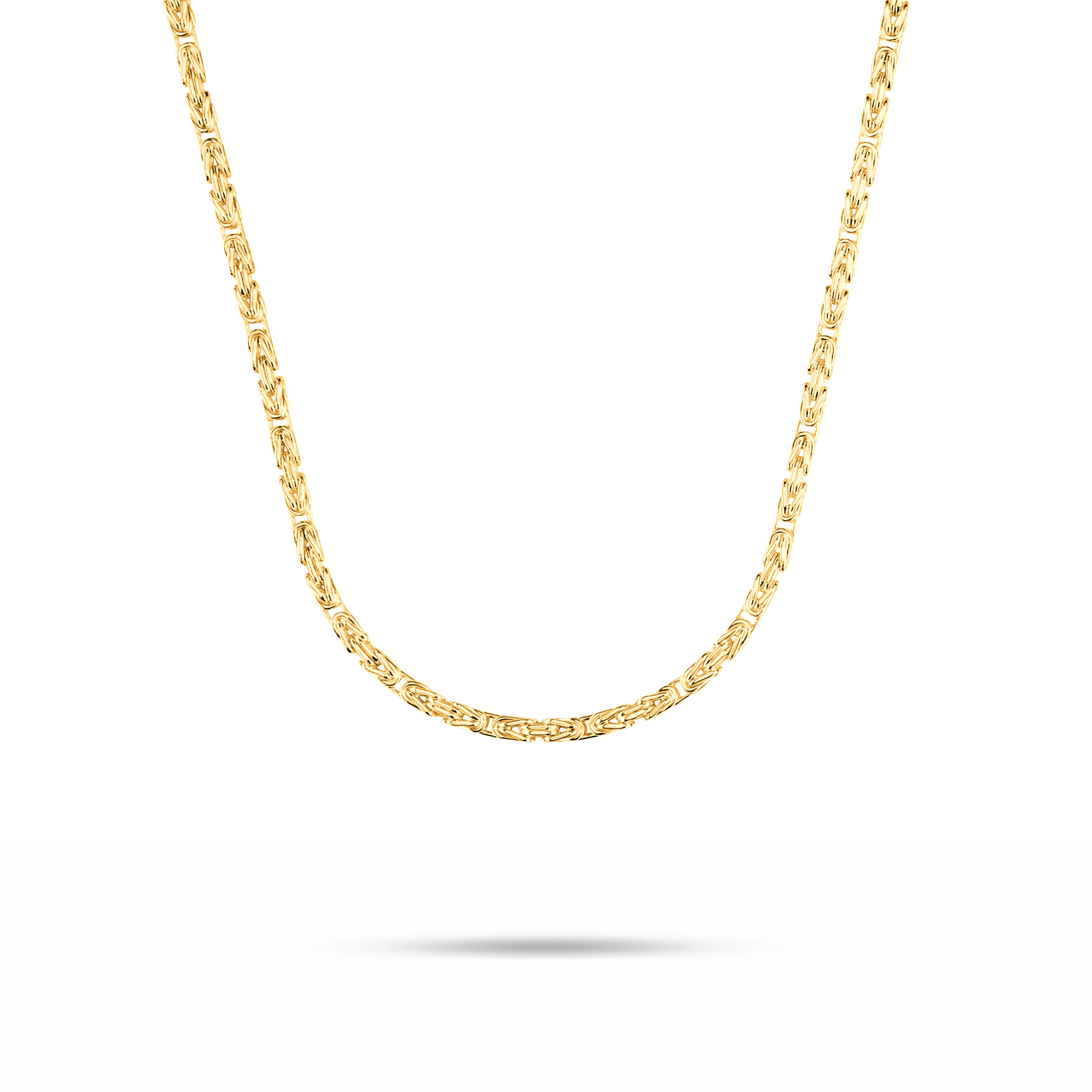 Byzantine chain 2.9mm wide - 585 gold - solid