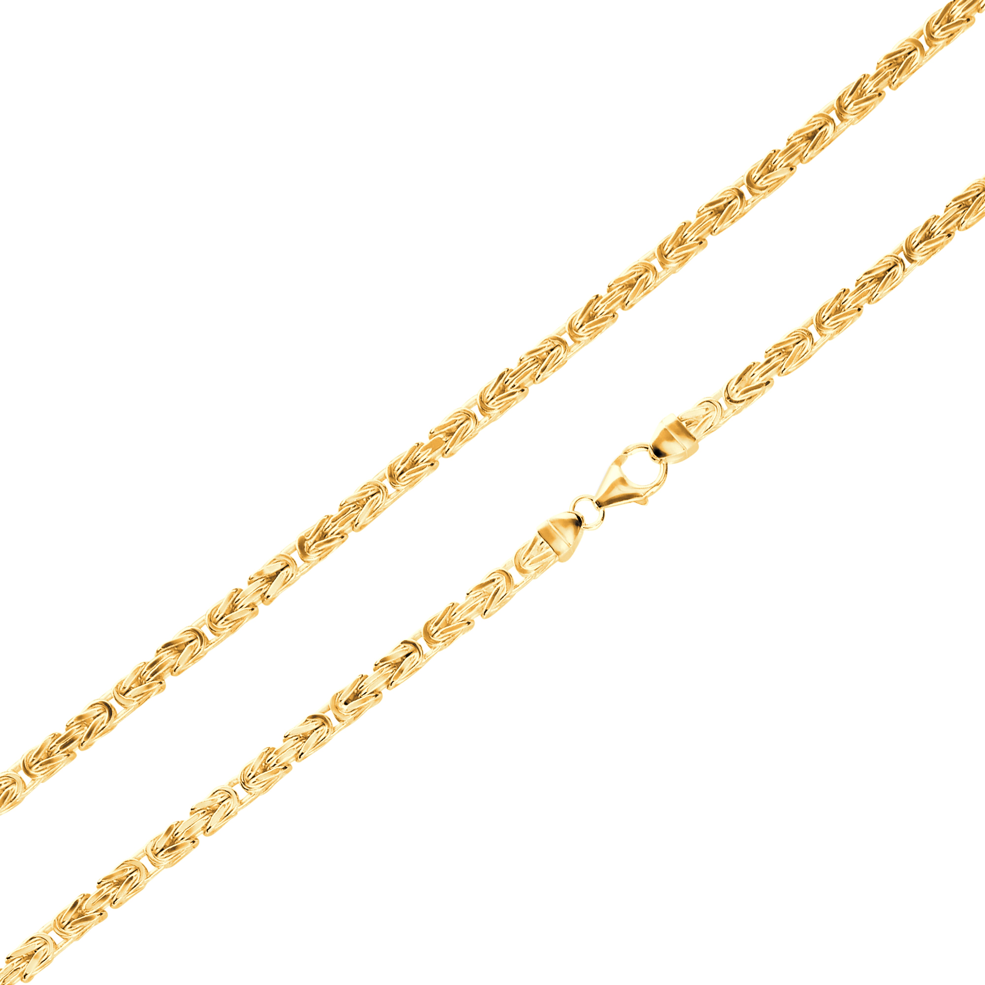 Byzantine chain 5.5mm wide - 585 gold