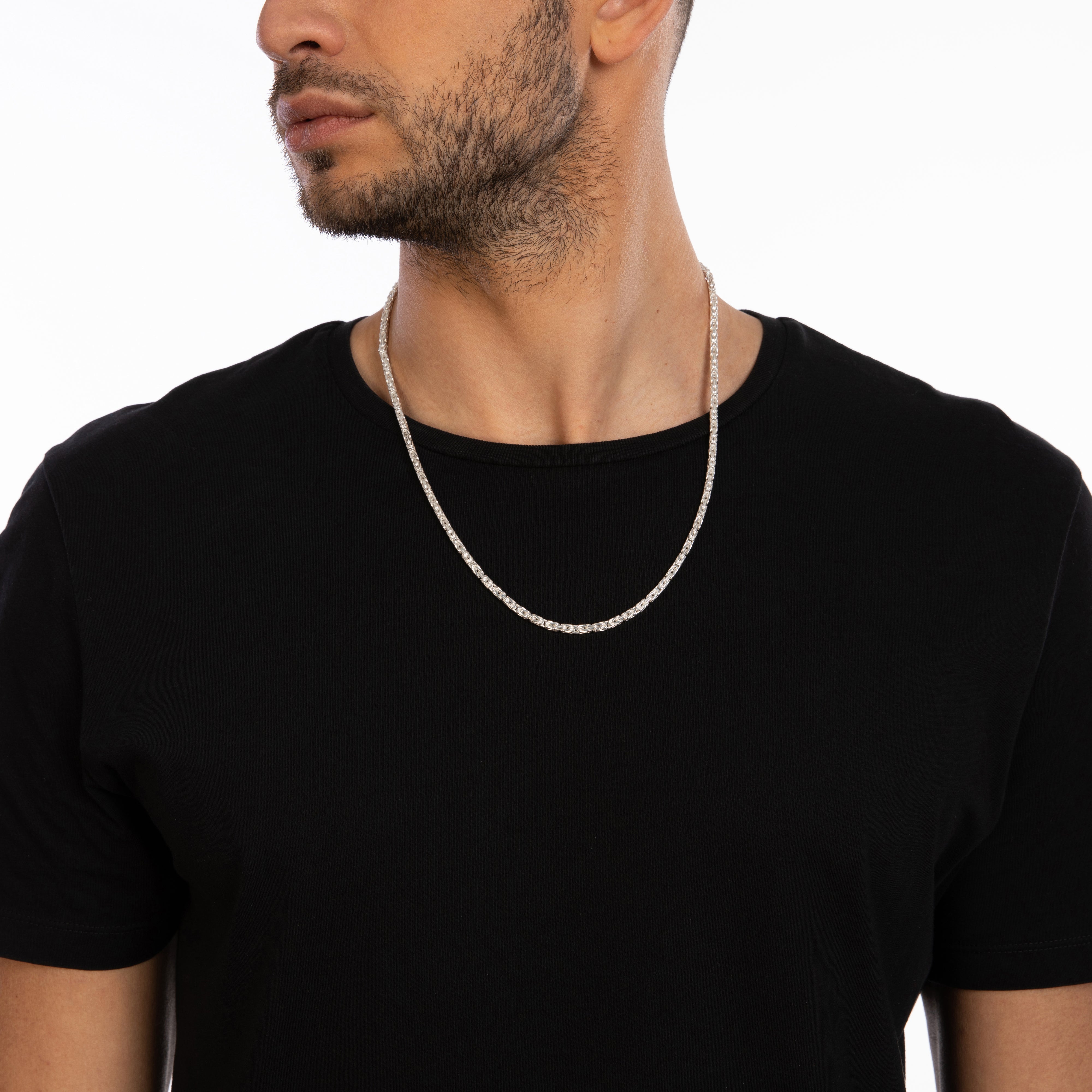 Byzantine chain 3.2mm wide - 925 silver