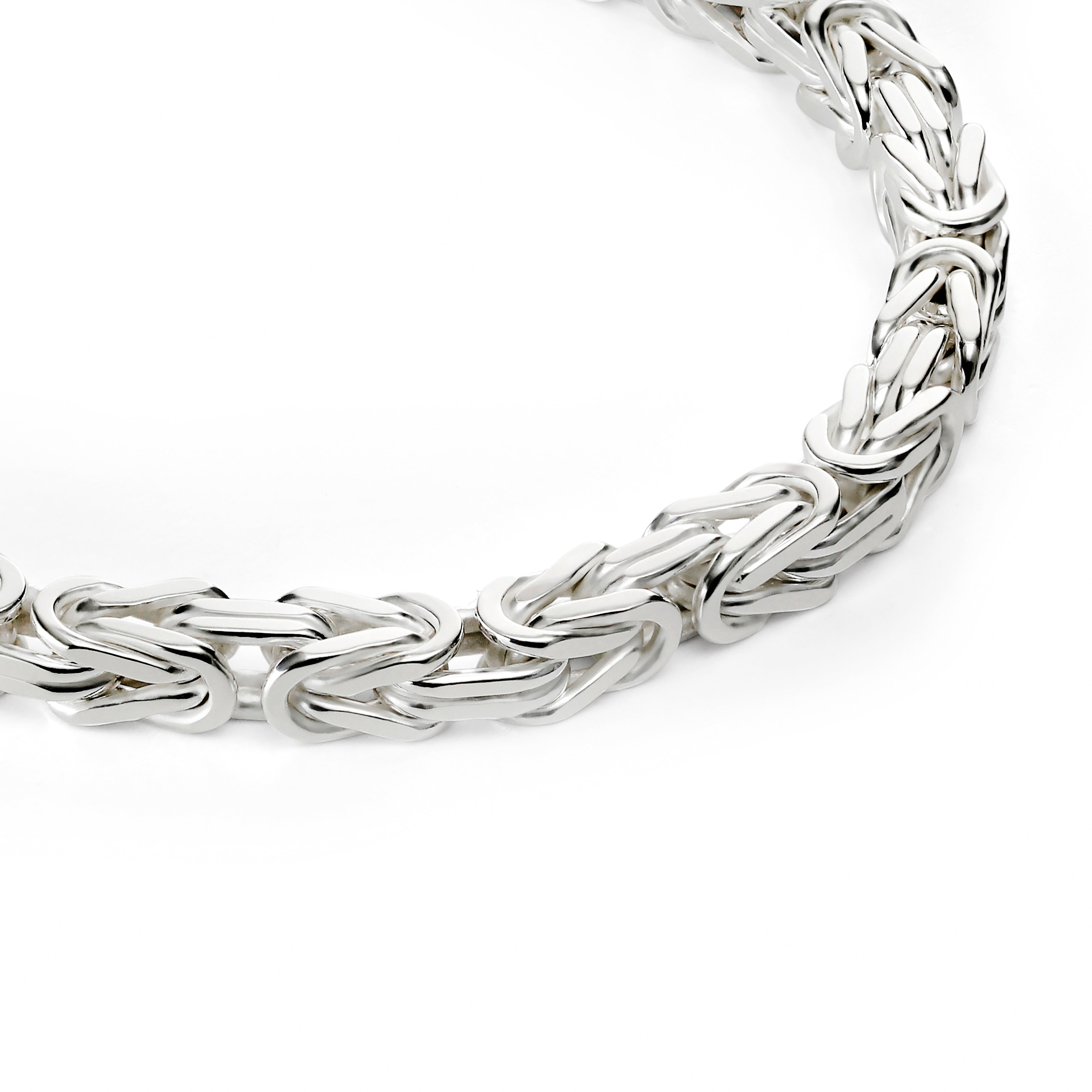 Königsarmband 5,5mm breit - 925er Silber